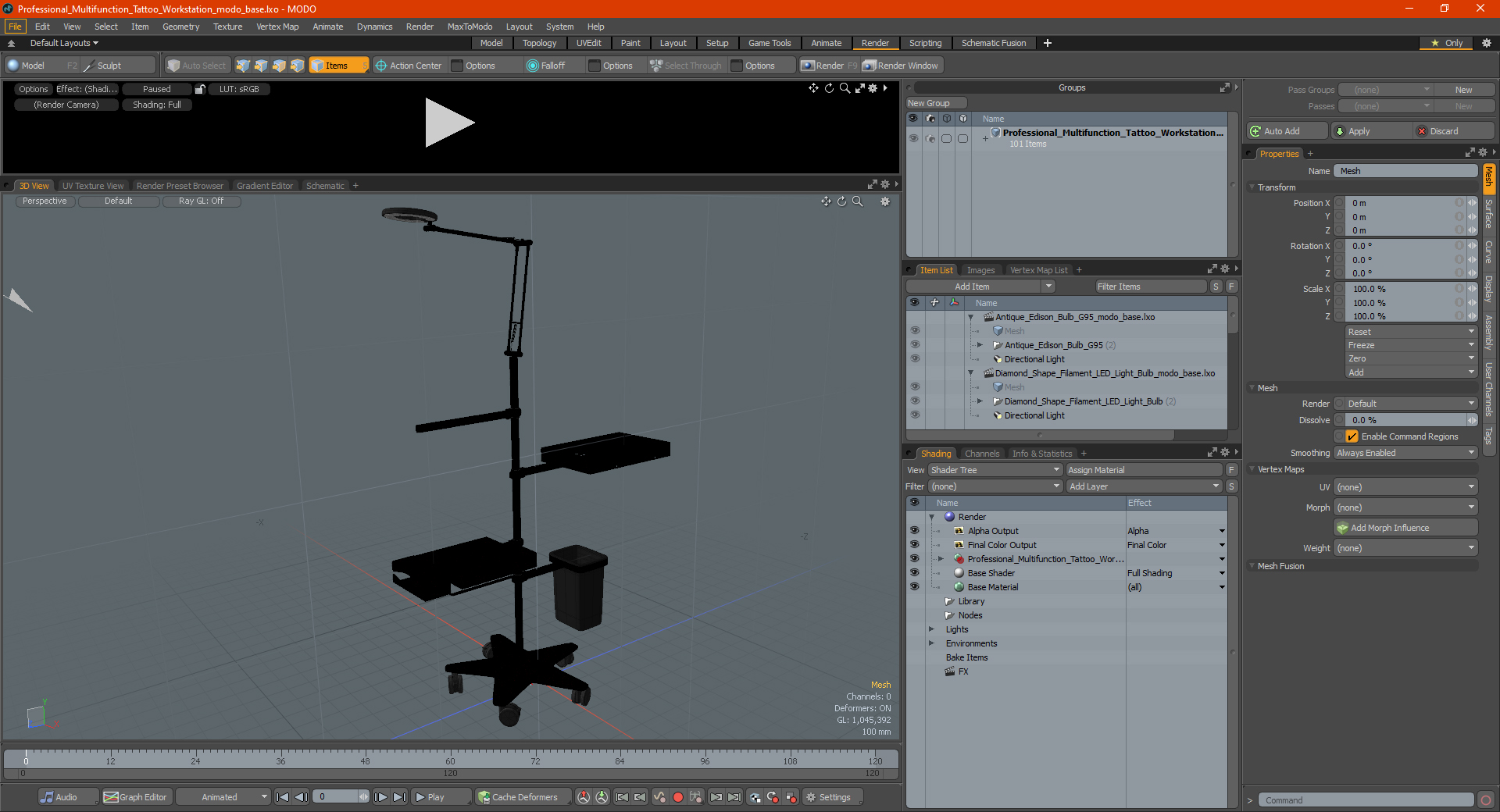 3D model Professional Multifunction Tattoo Workstation