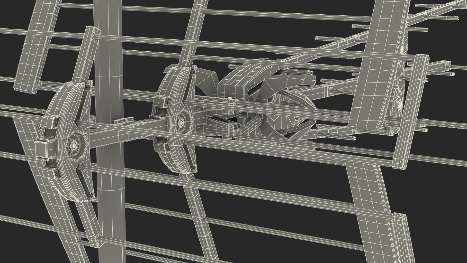 3D Televes DAT BOSS MIX Amplified Antenna model
