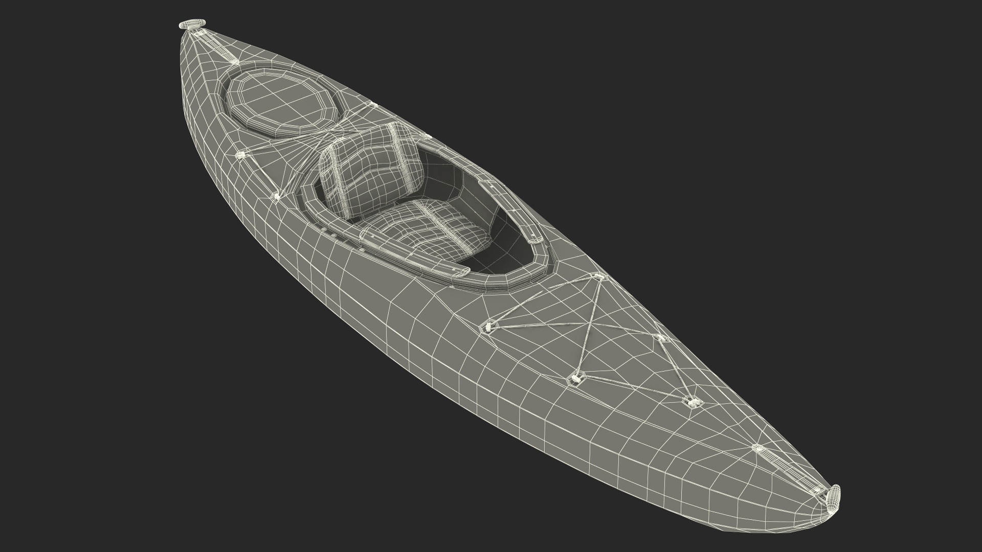 3D Recreational Kayak model
