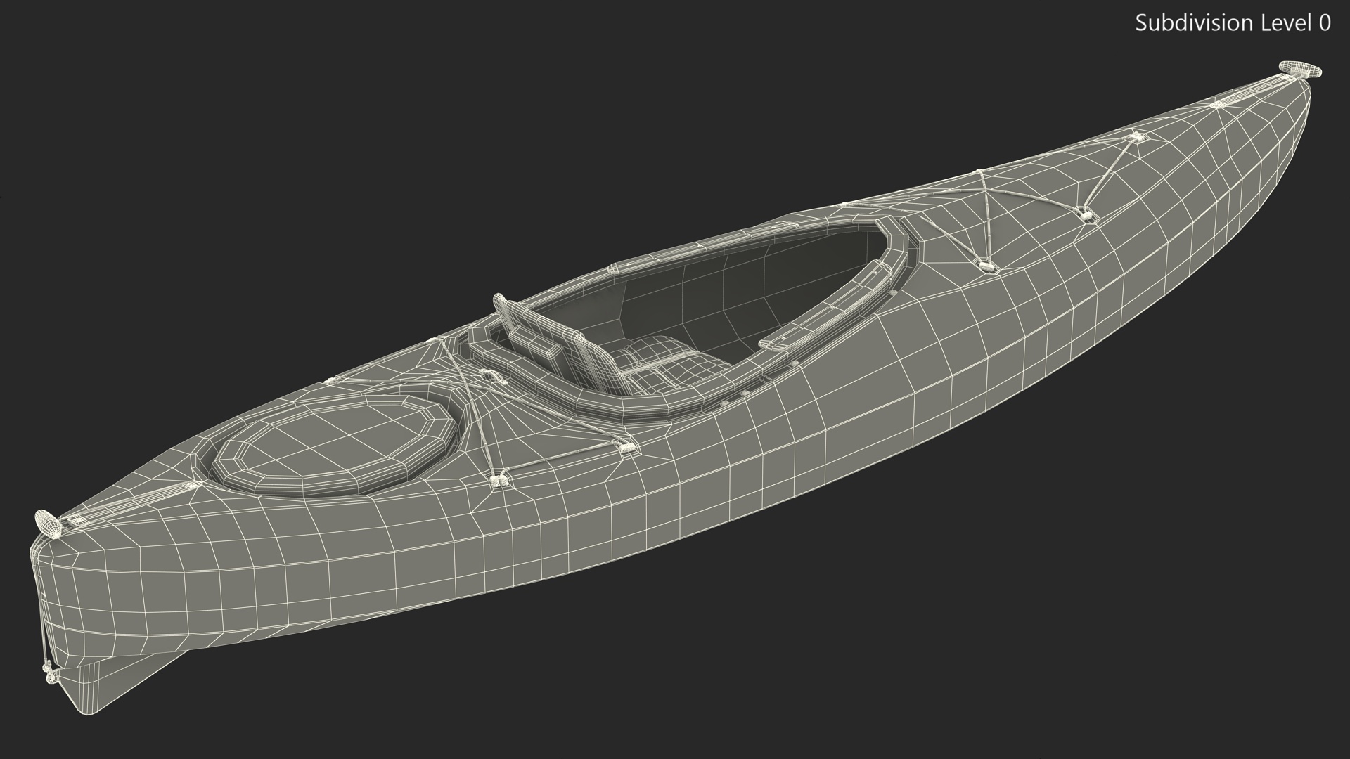 3D Recreational Kayak model
