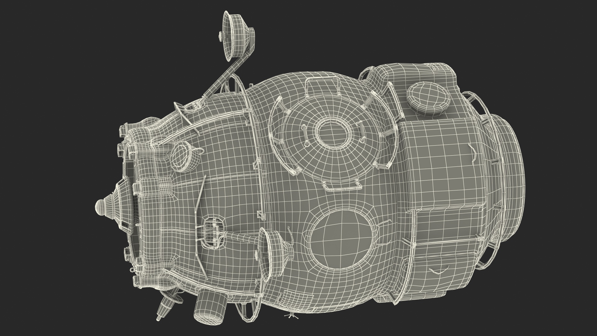 3D model ISS Module Pirs Docking Compartment