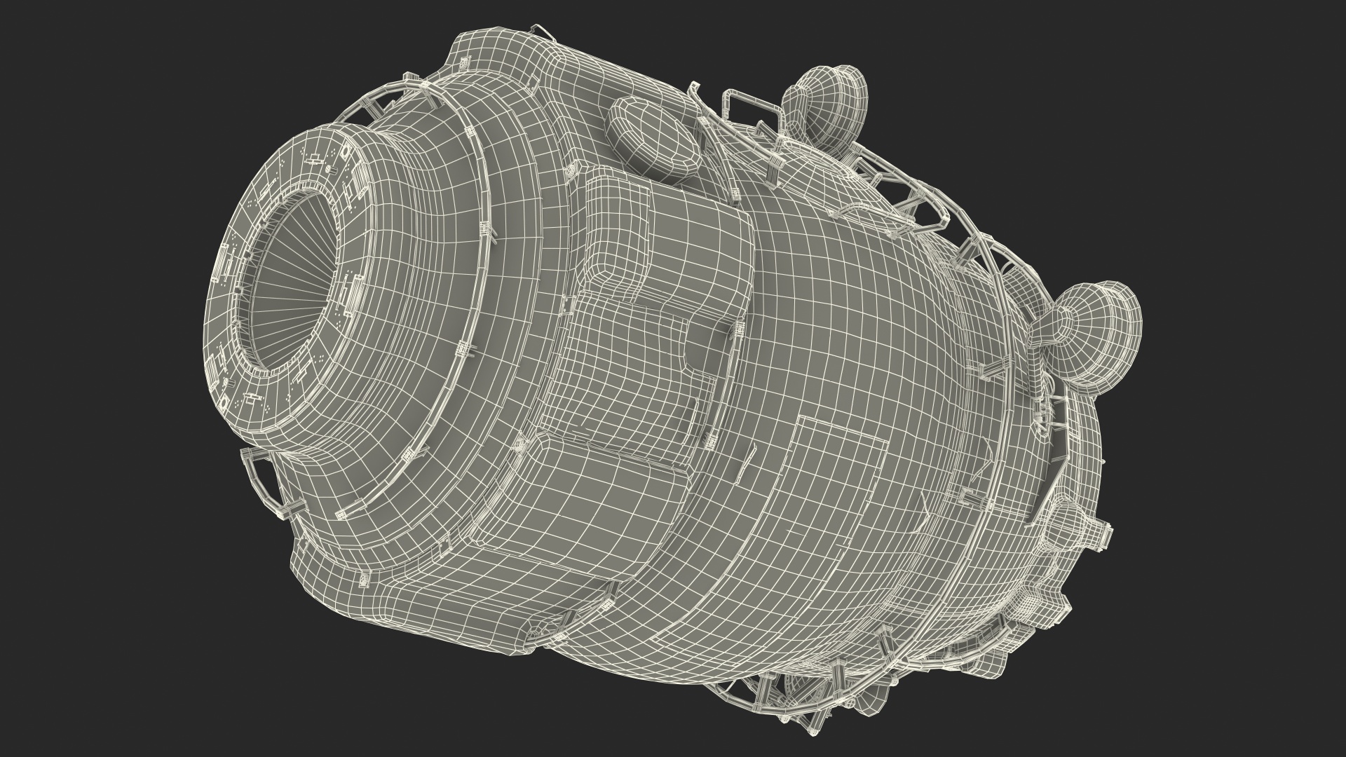 3D model ISS Module Pirs Docking Compartment
