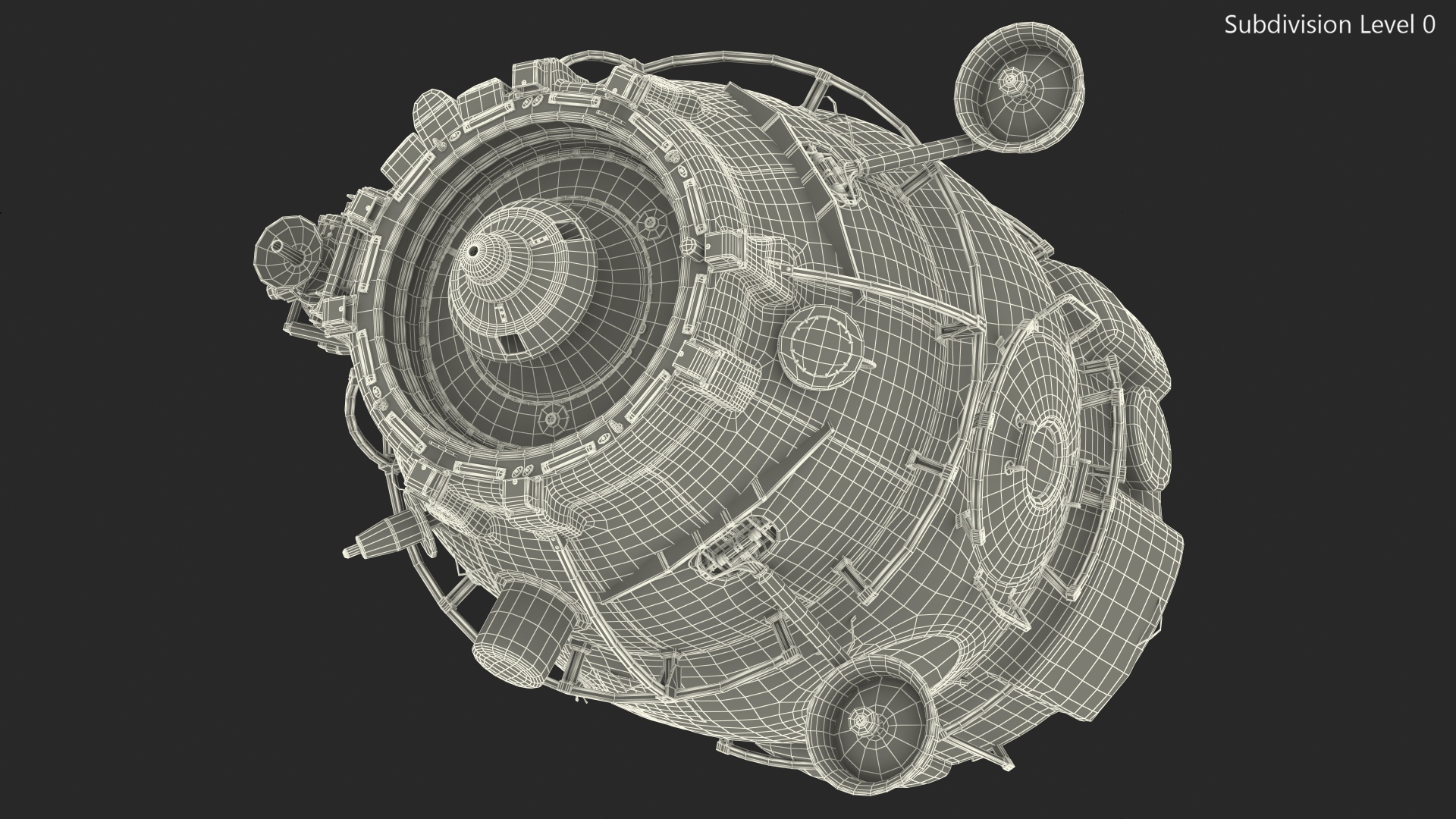 3D model ISS Module Pirs Docking Compartment