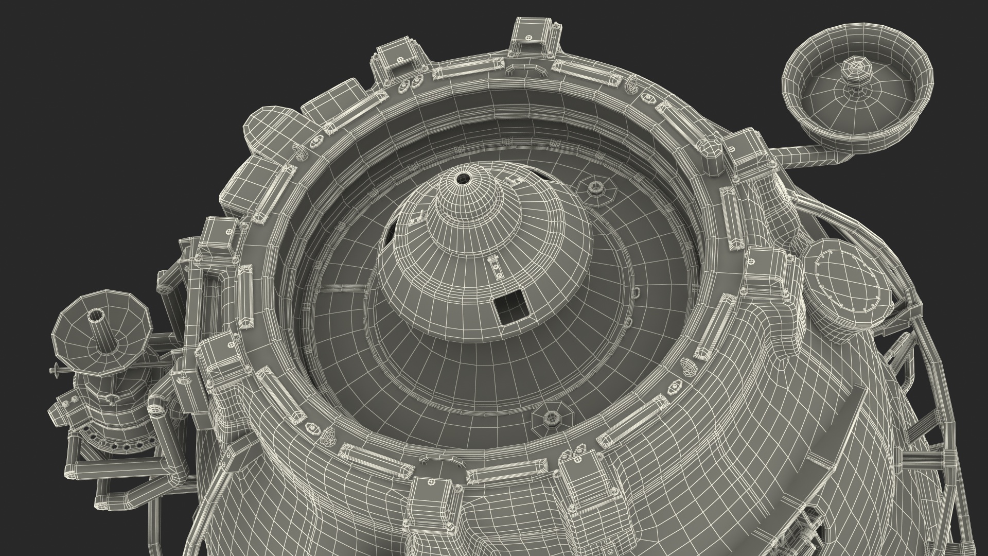 3D model ISS Module Pirs Docking Compartment