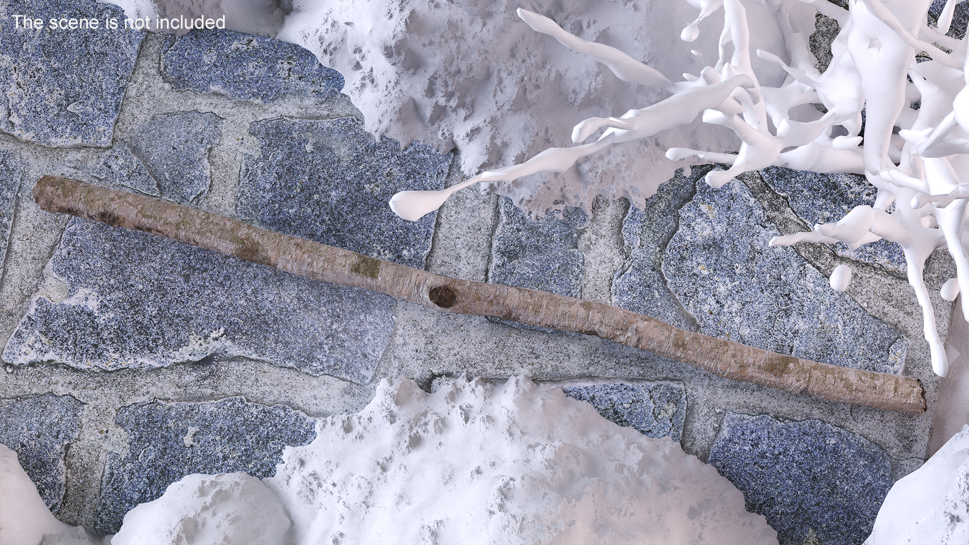 3D White Birch Poles Set