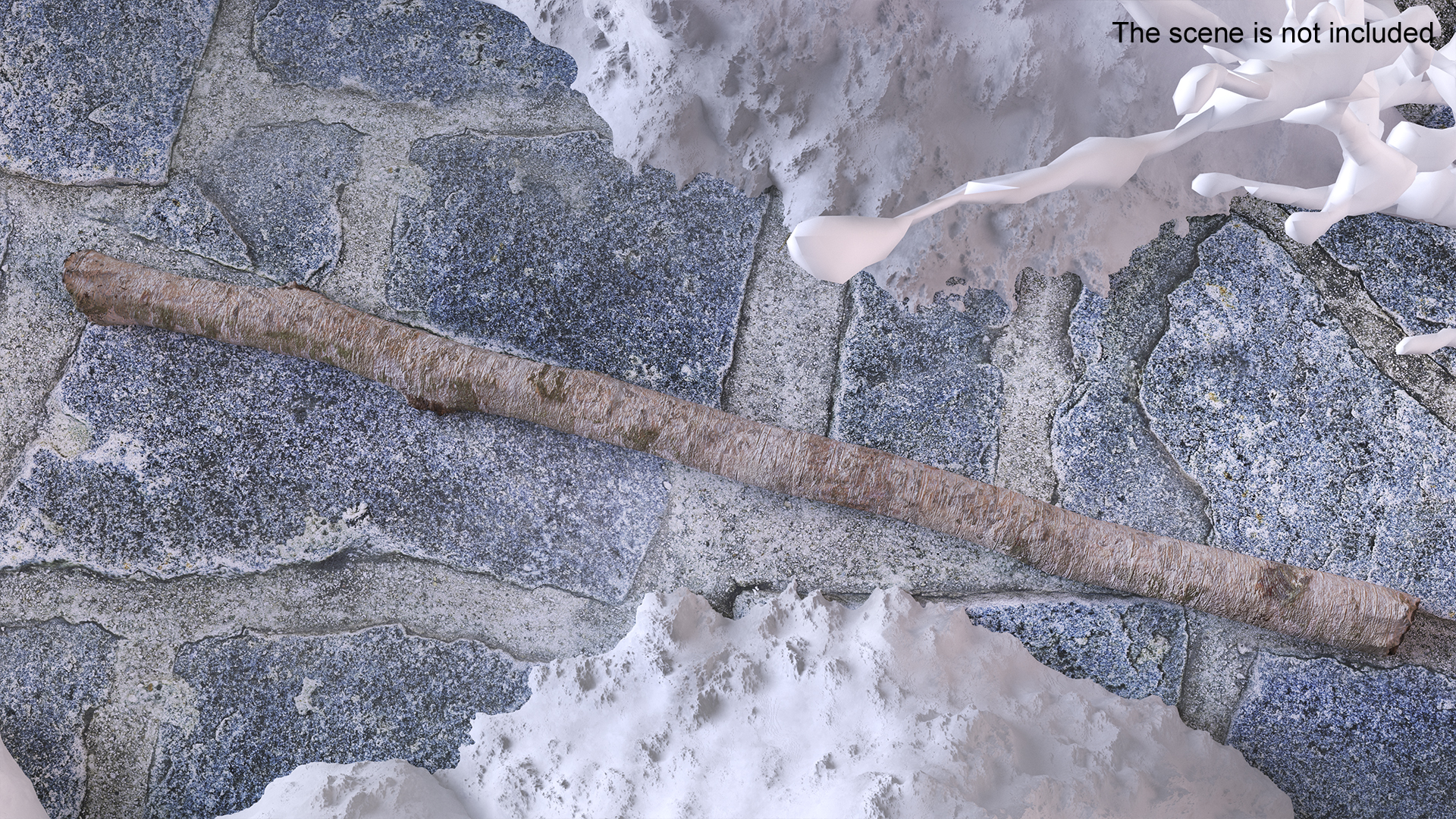 3D White Birch Poles Set