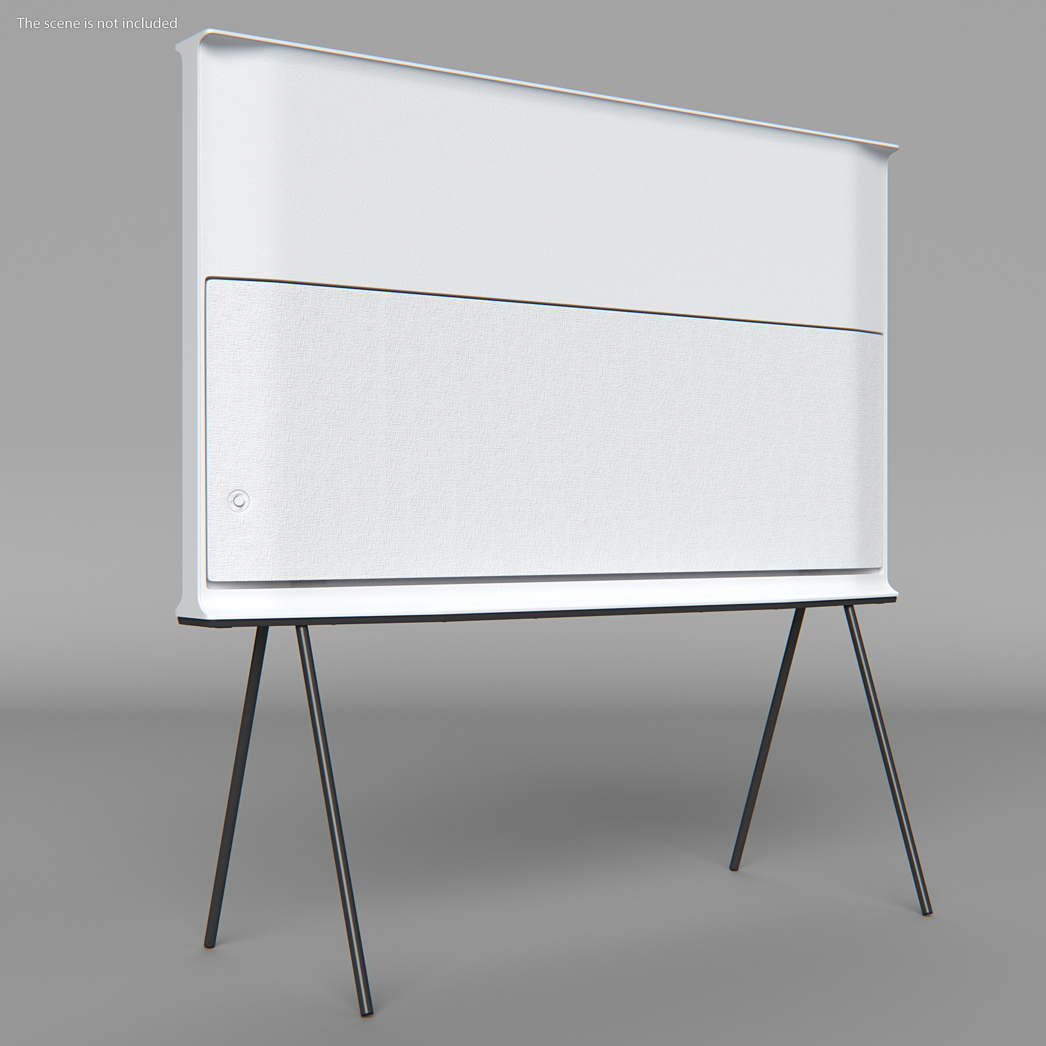 Samsung 55 Inch QLED The Serif TV with Stand 3D model