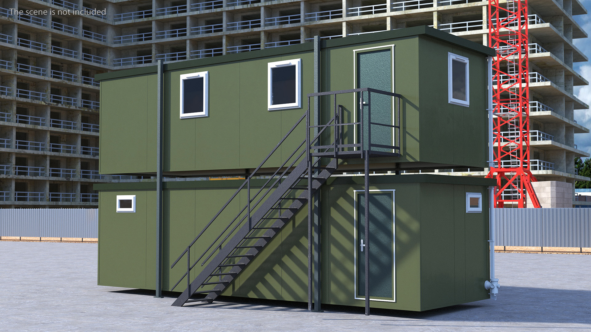 3D Prefabricated Portable Two Story Building