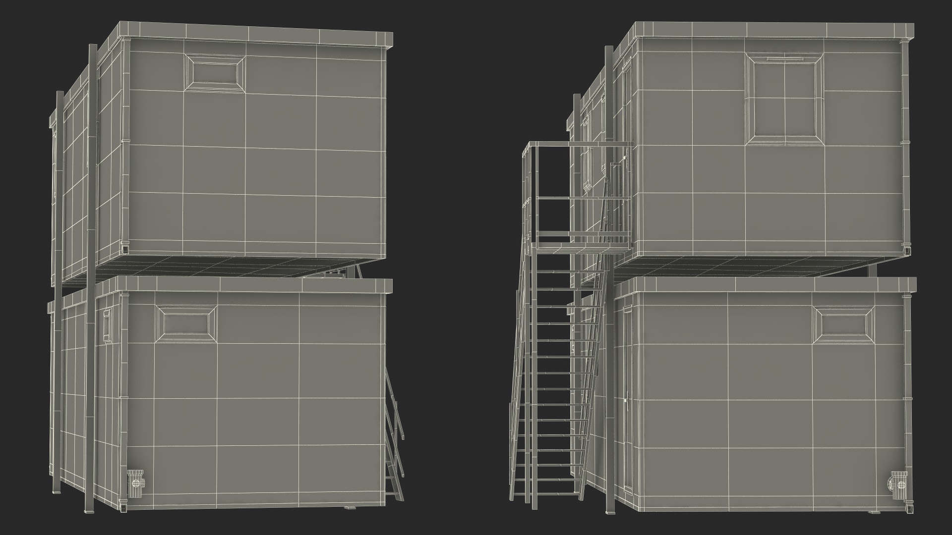 3D Prefabricated Portable Two Story Building
