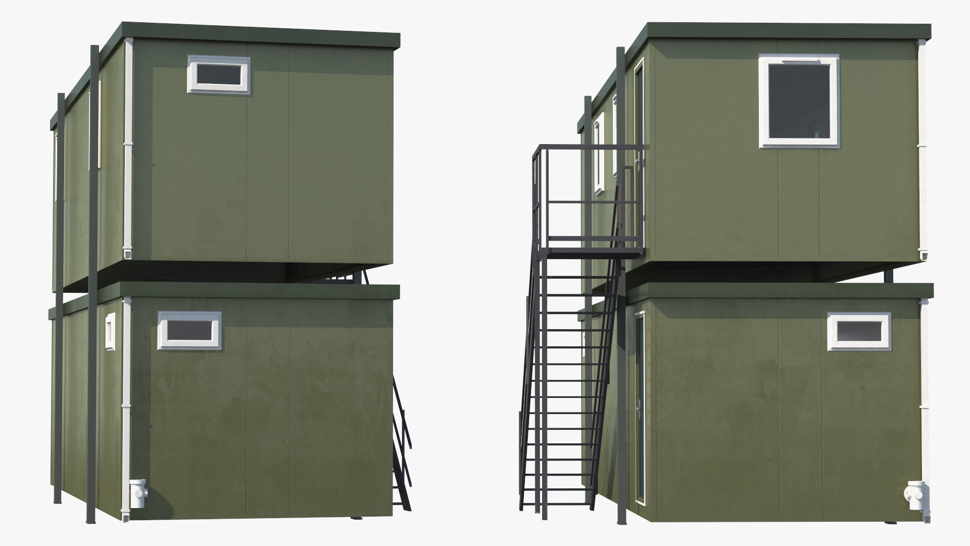 3D Prefabricated Portable Two Story Building