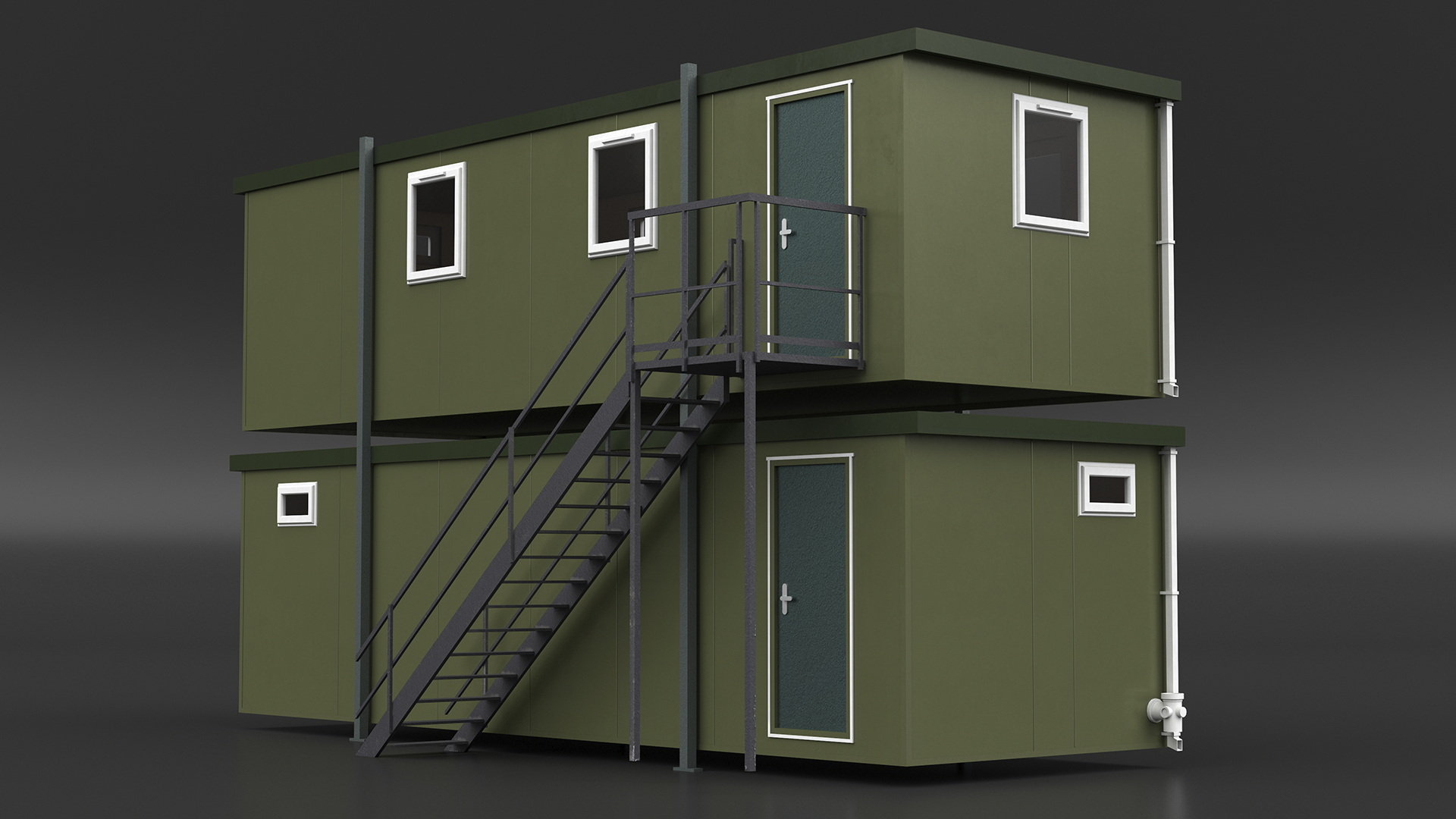 3D Prefabricated Portable Two Story Building