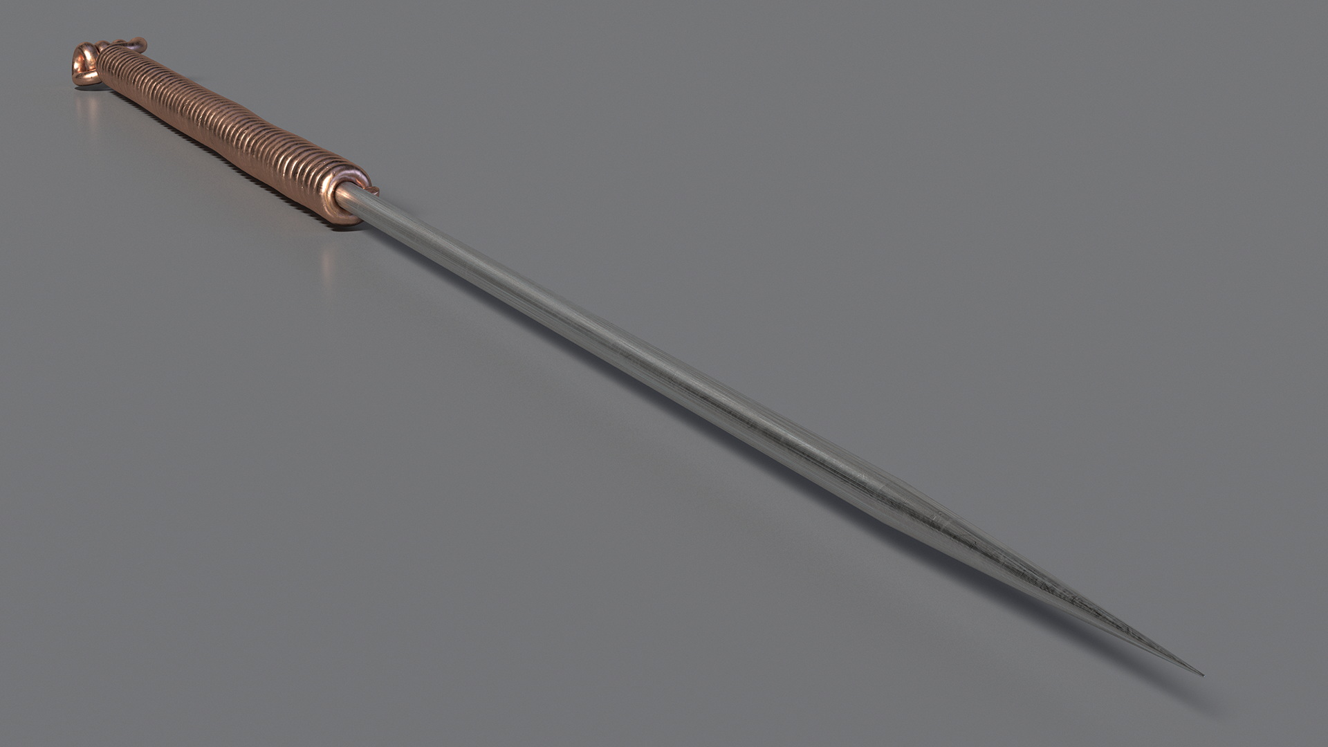 Small Acupuncture Needle Gold 3D model