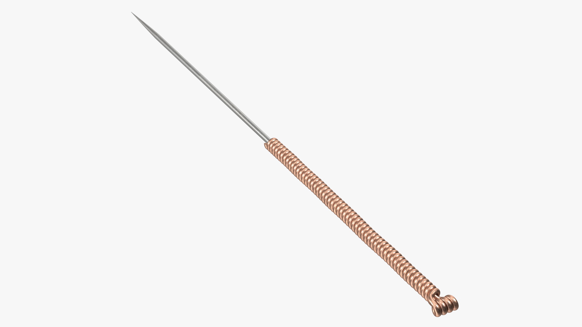Small Acupuncture Needle Gold 3D model