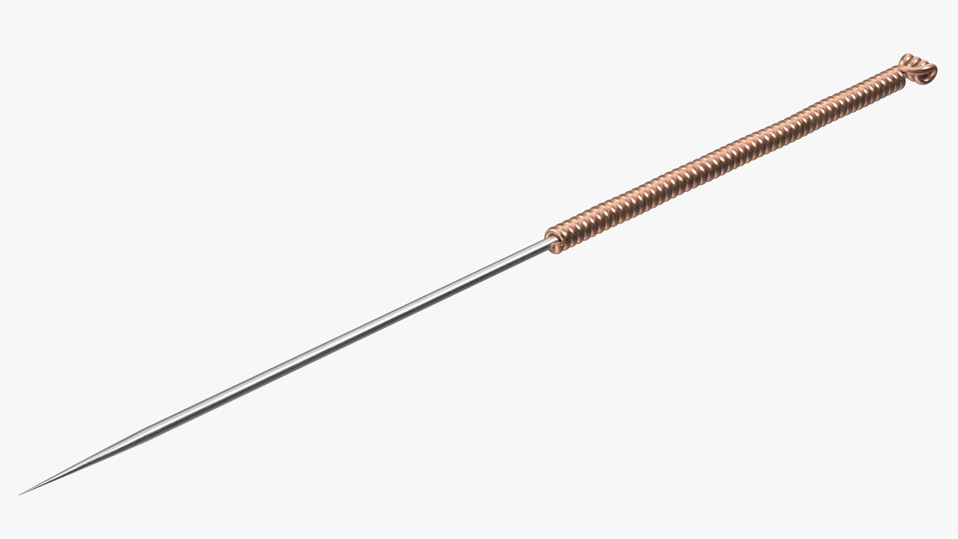 Small Acupuncture Needle Gold 3D model