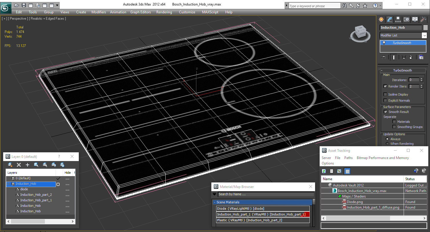 Bosch Induction Hob 3D model