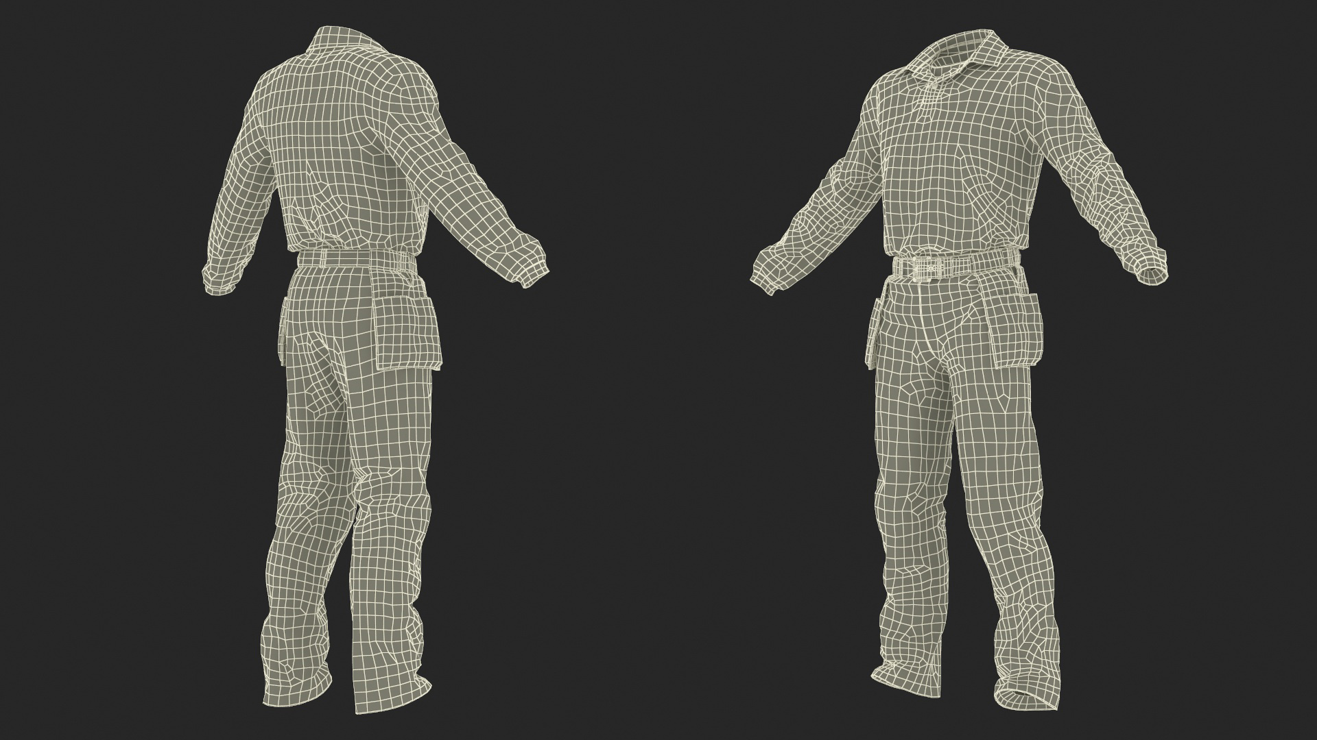 3D Baseball Umpire Uniform model