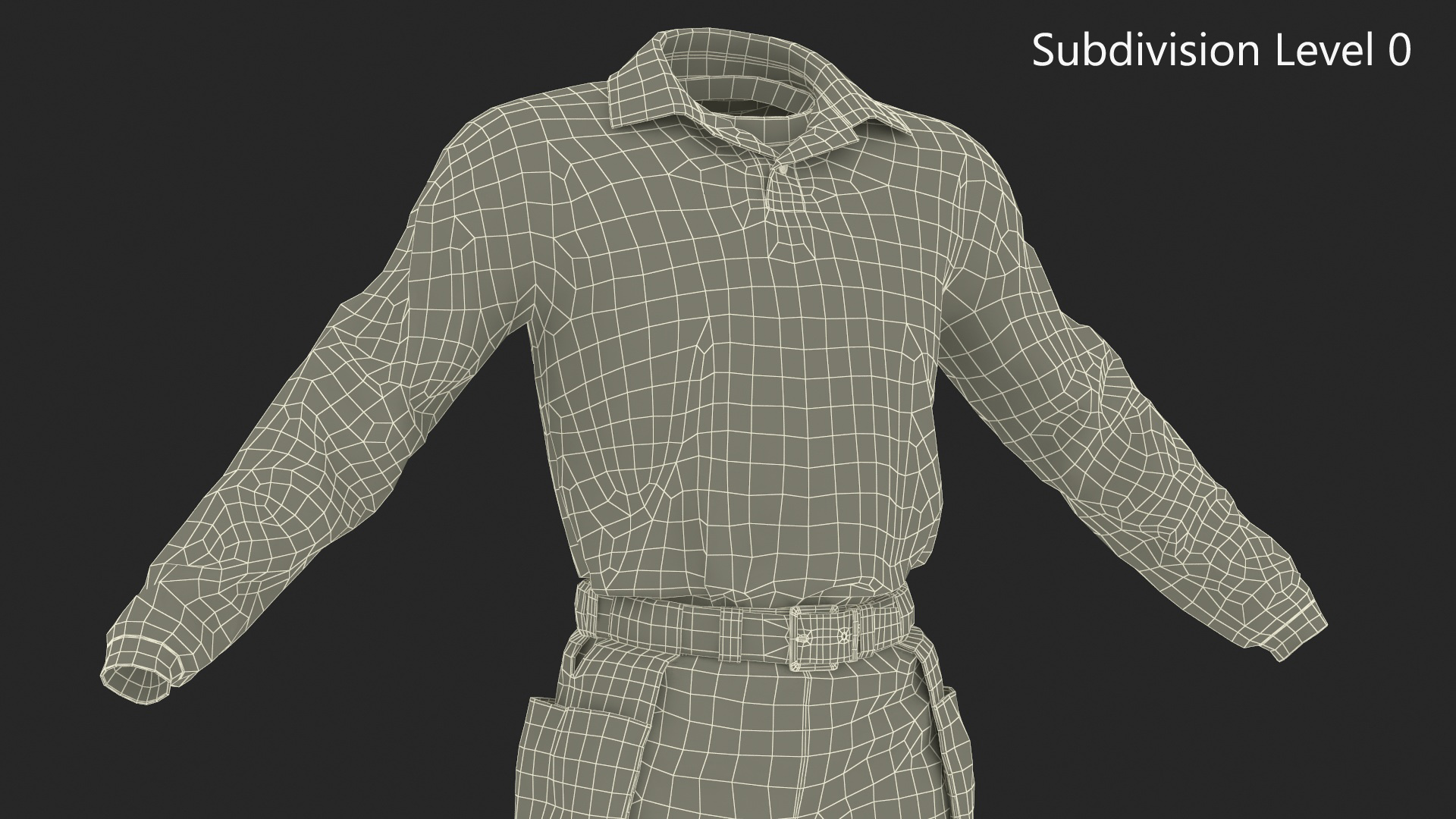 3D Baseball Umpire Uniform model