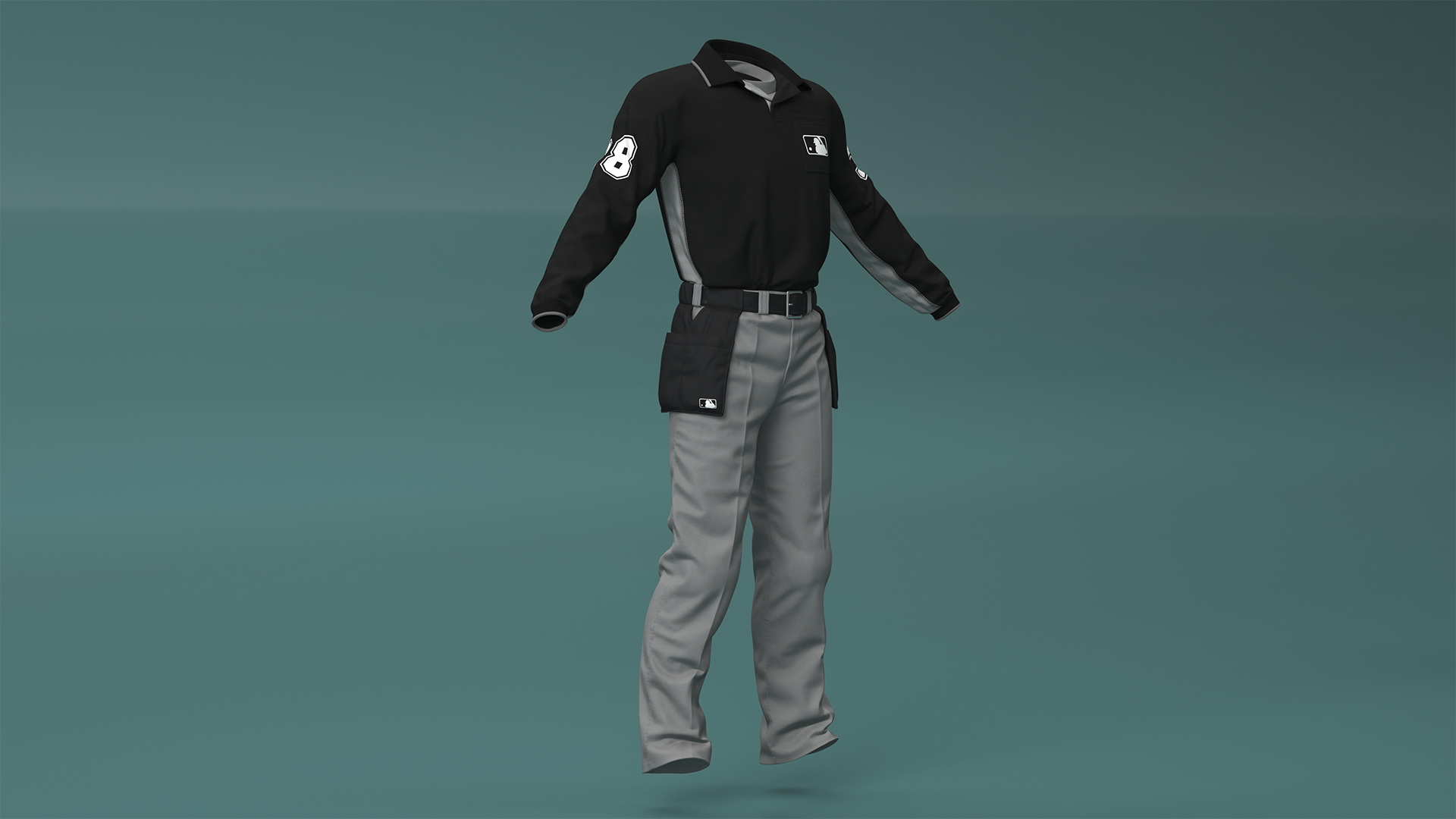 3D Baseball Umpire Uniform model