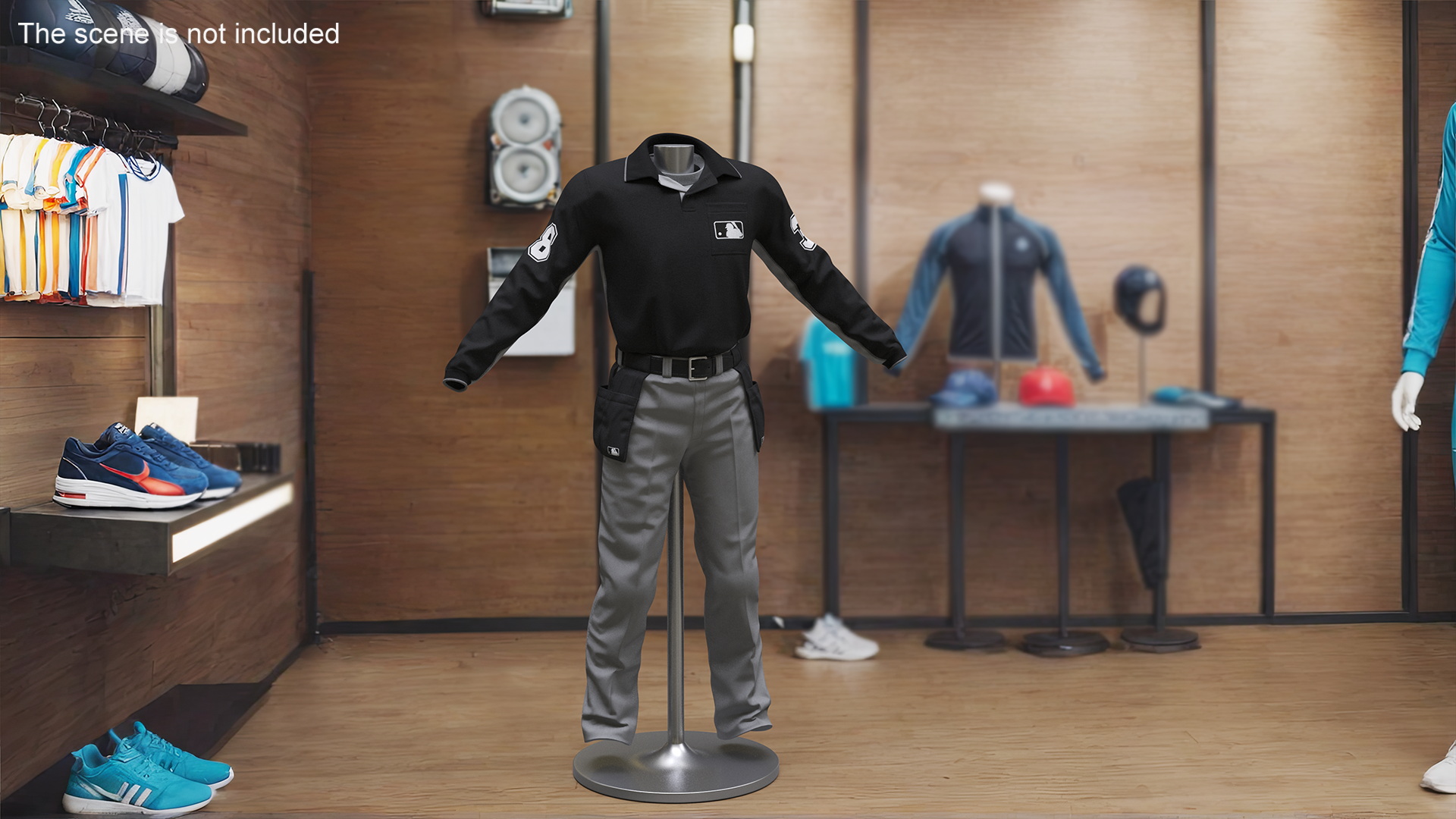 3D Baseball Umpire Uniform model