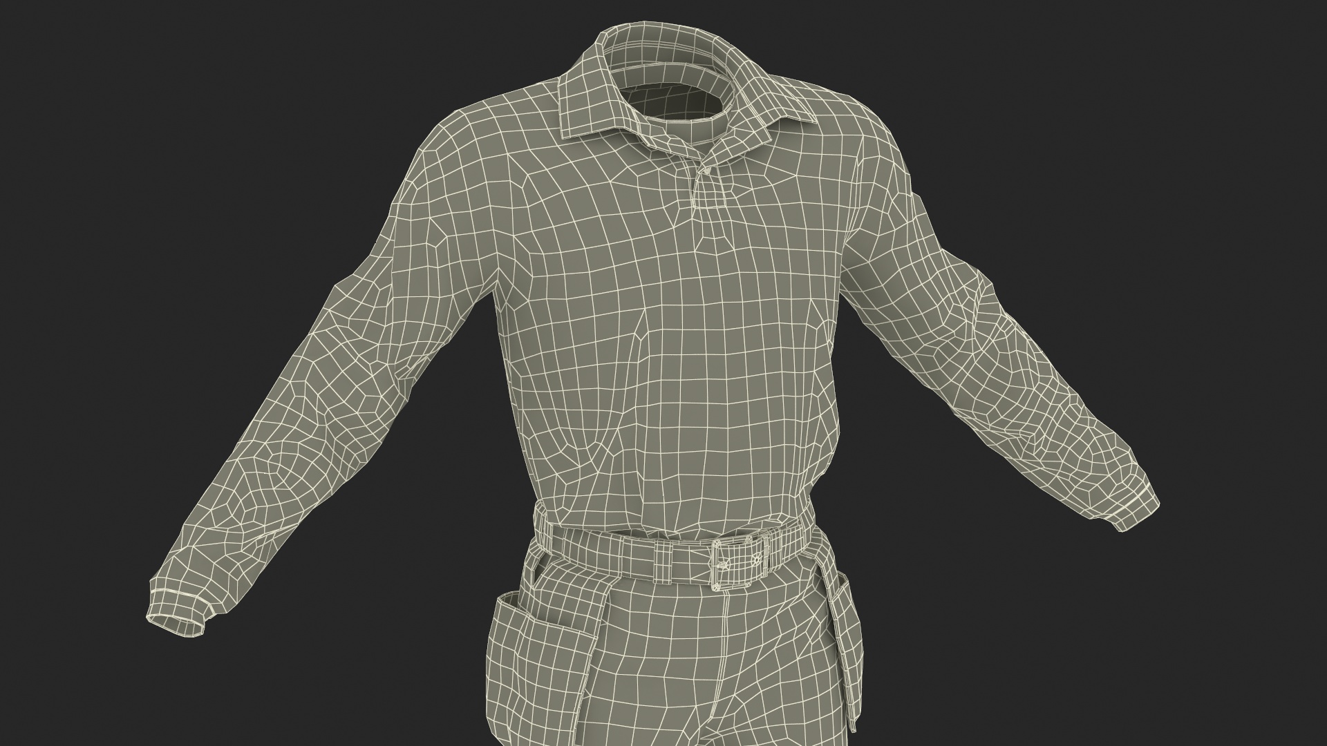 3D Baseball Umpire Uniform model