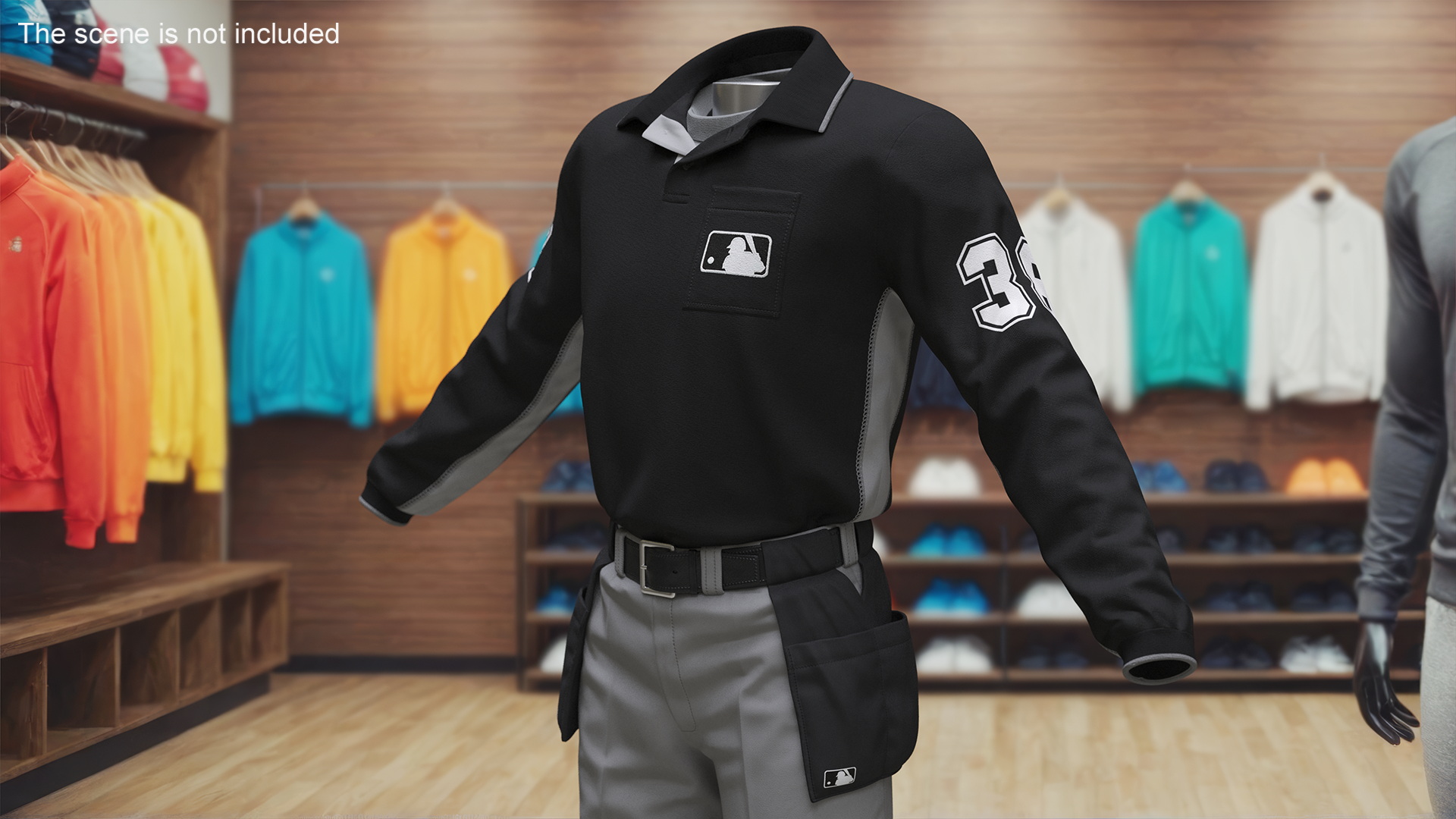 3D Baseball Umpire Uniform model