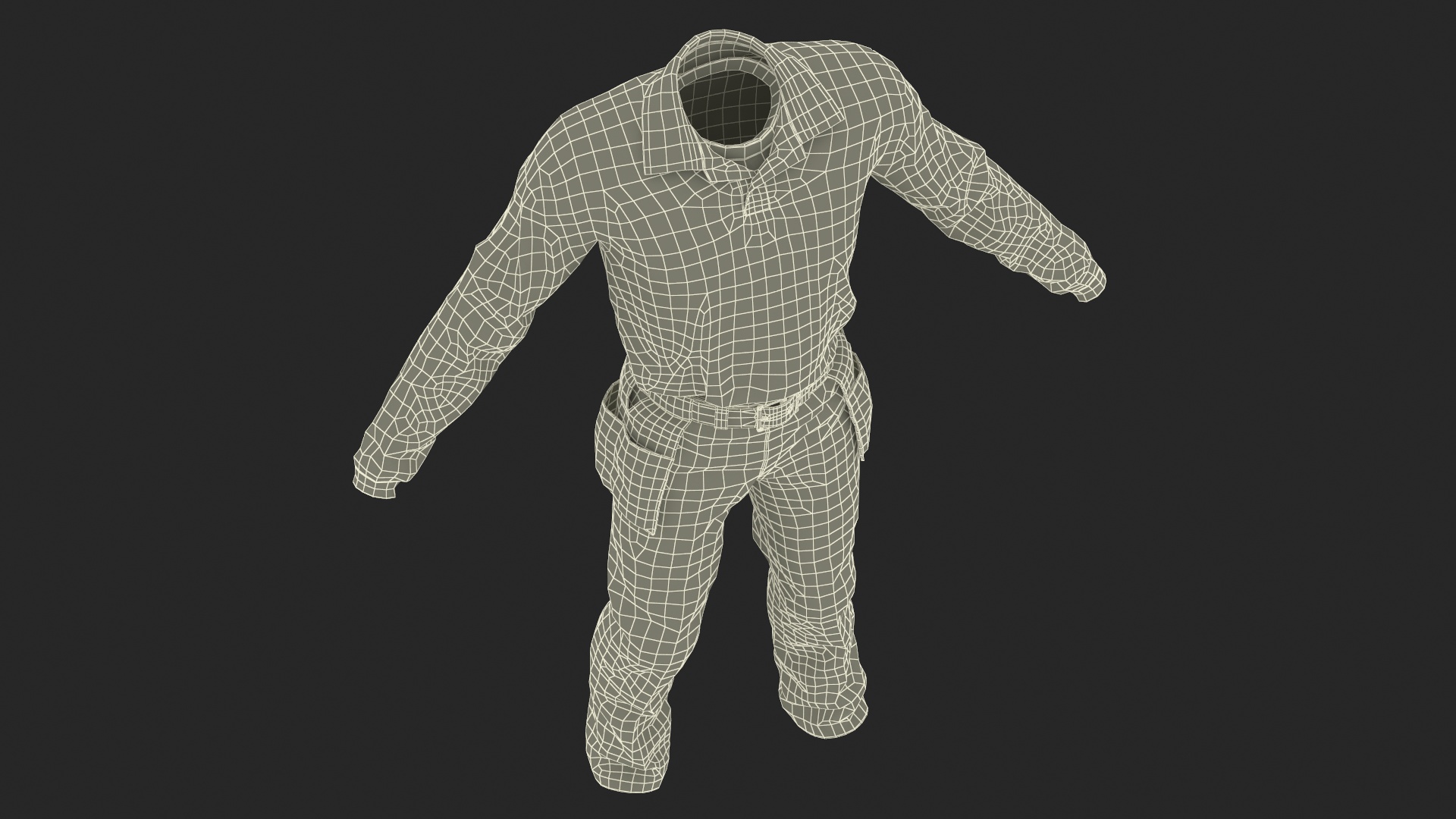 3D Baseball Umpire Uniform model