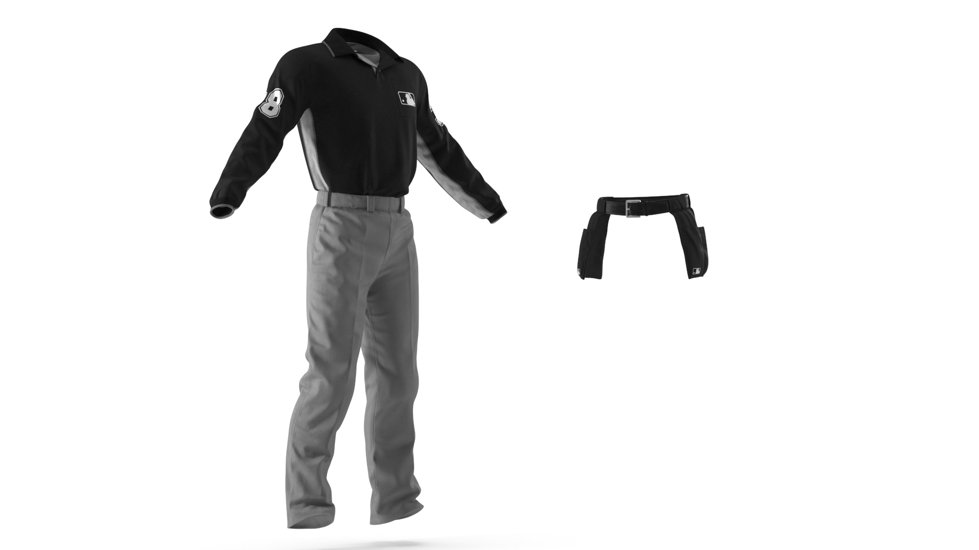 3D Baseball Umpire Uniform model