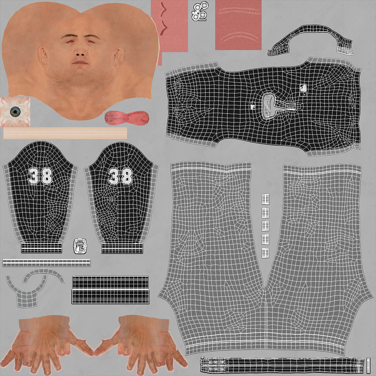 3D Baseball Umpire Uniform model