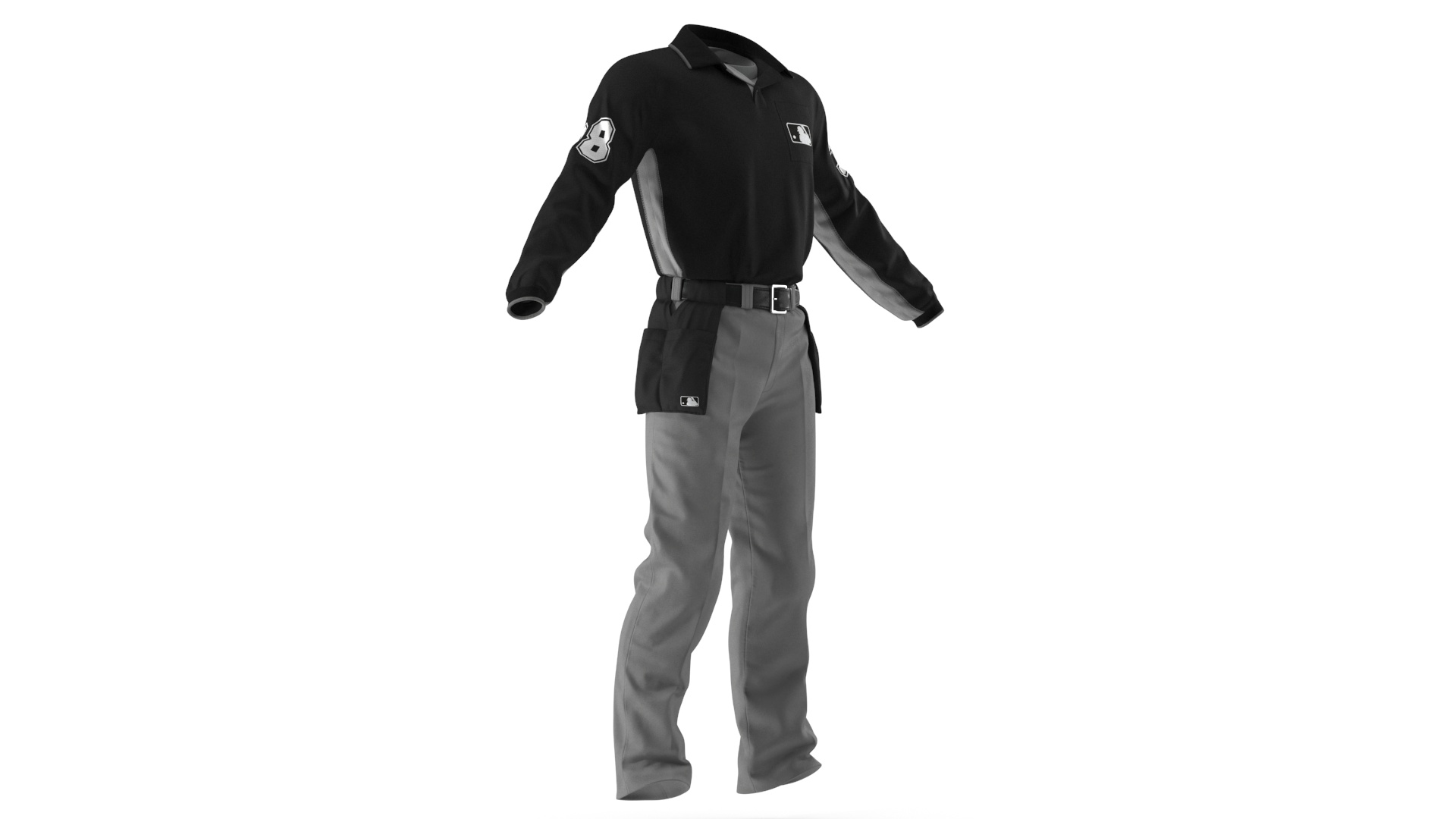 3D Baseball Umpire Uniform model