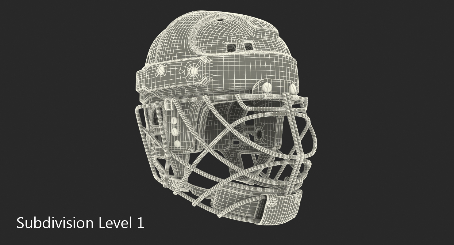 3D Ice Hockey Helmet Protective Mask model