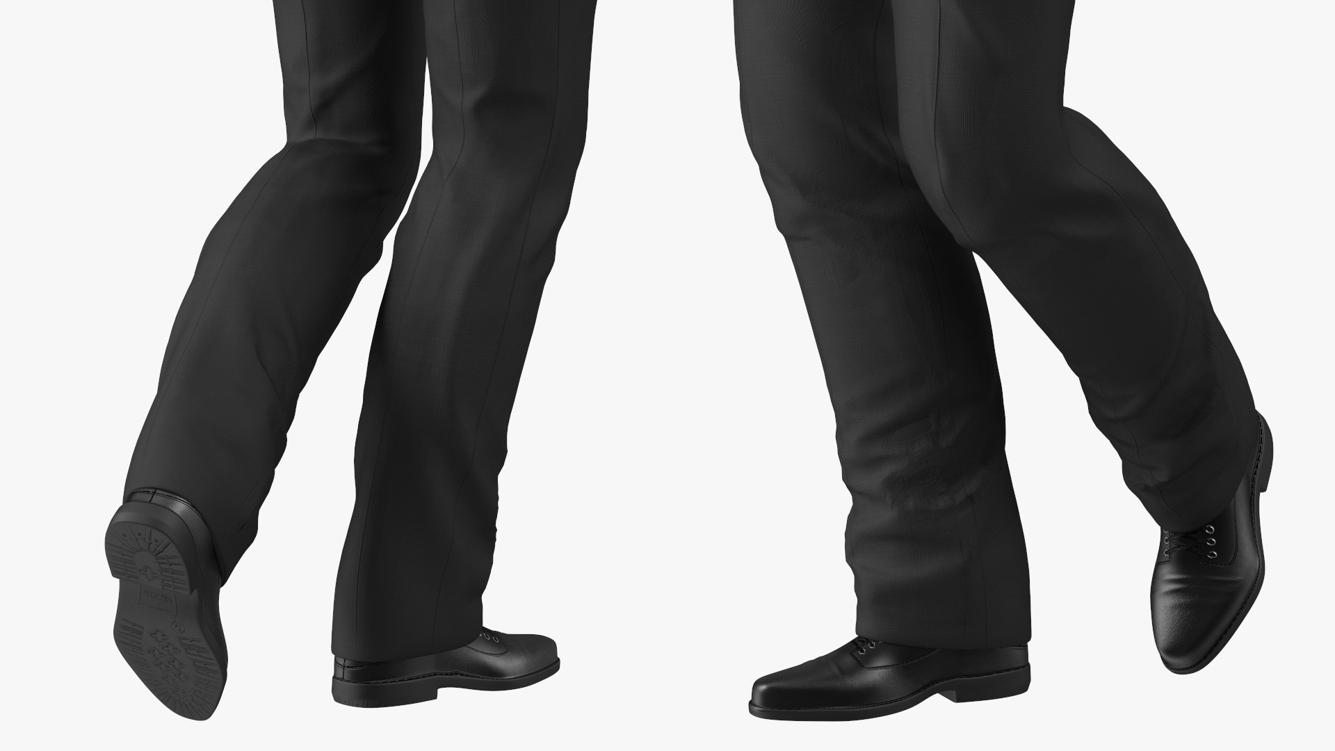 Senior Chinese Businessman Walking 3D model