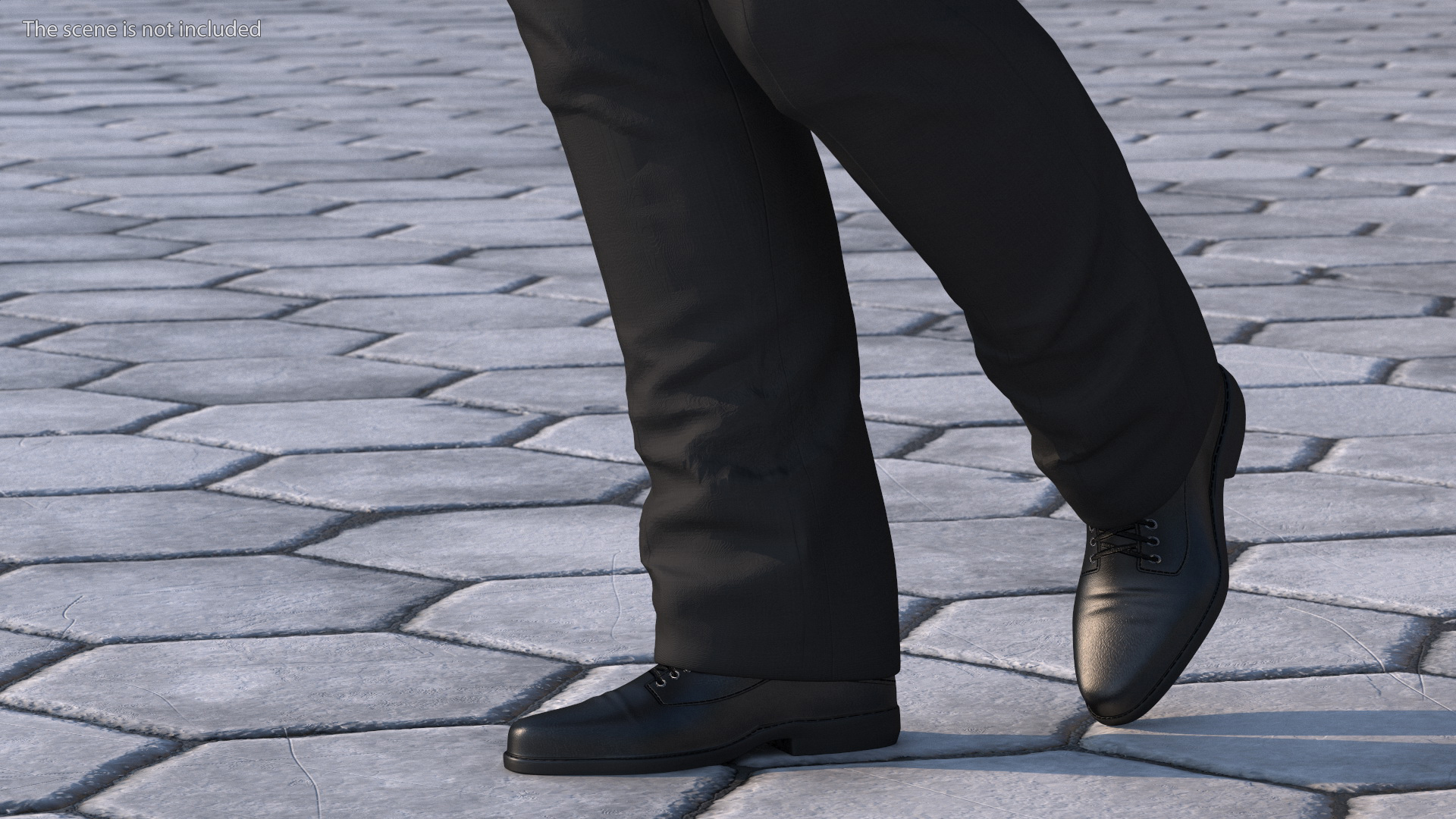 Senior Chinese Businessman Walking 3D model
