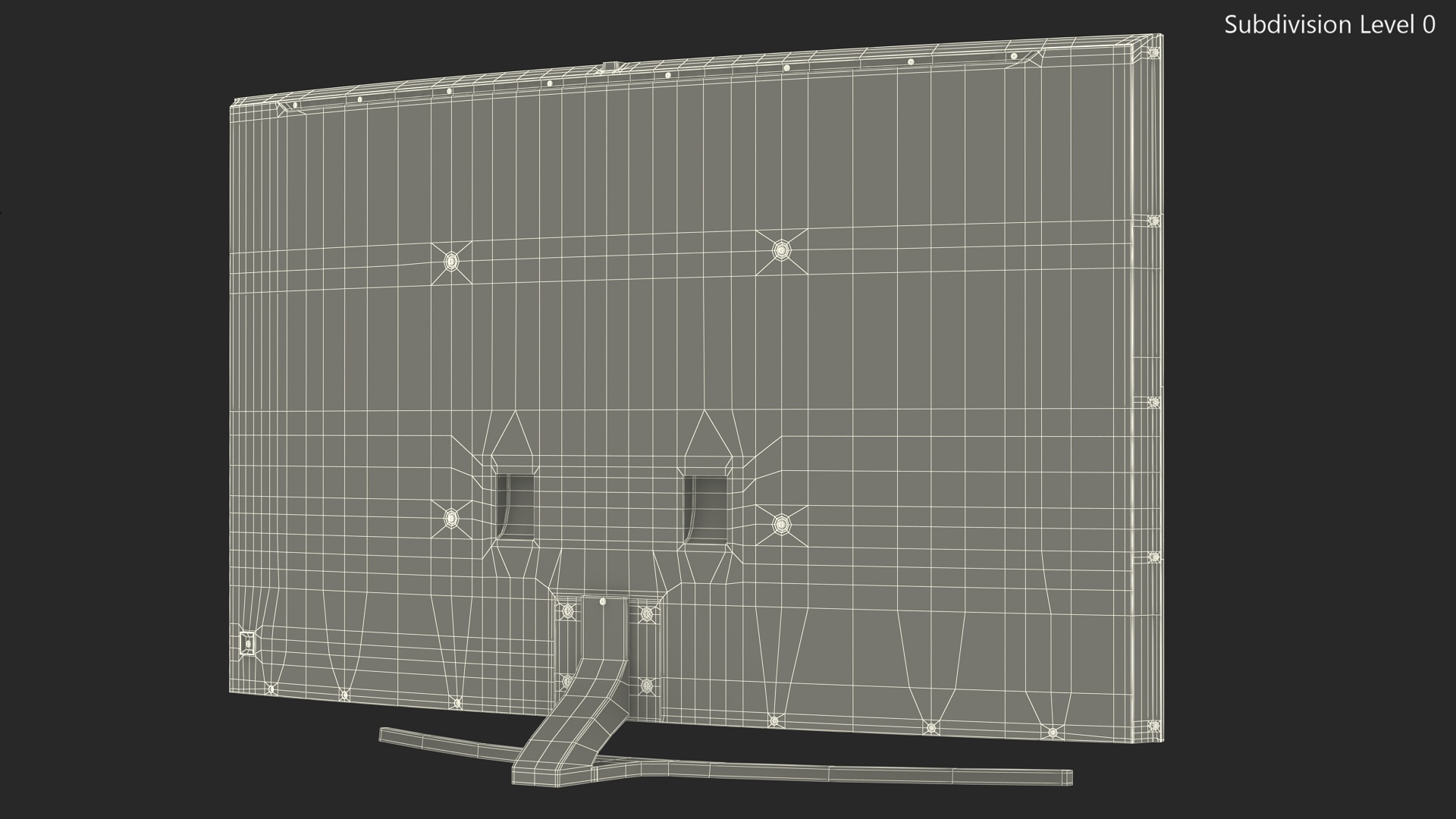 Curved Screen Television 3D model