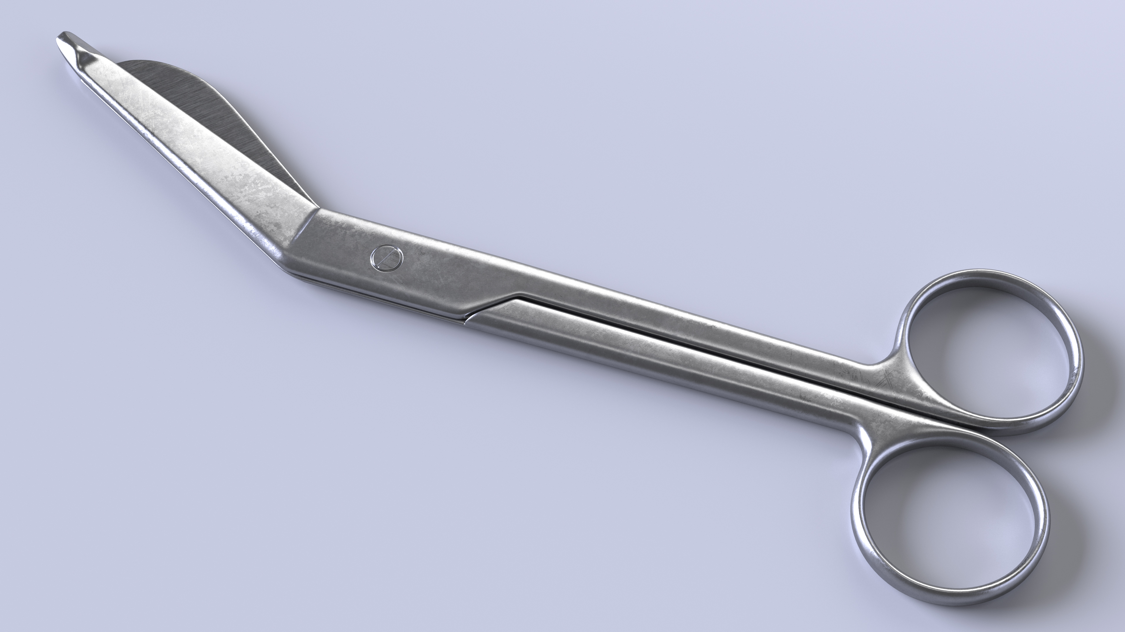 3D model Medical Bandage Scissors Steel