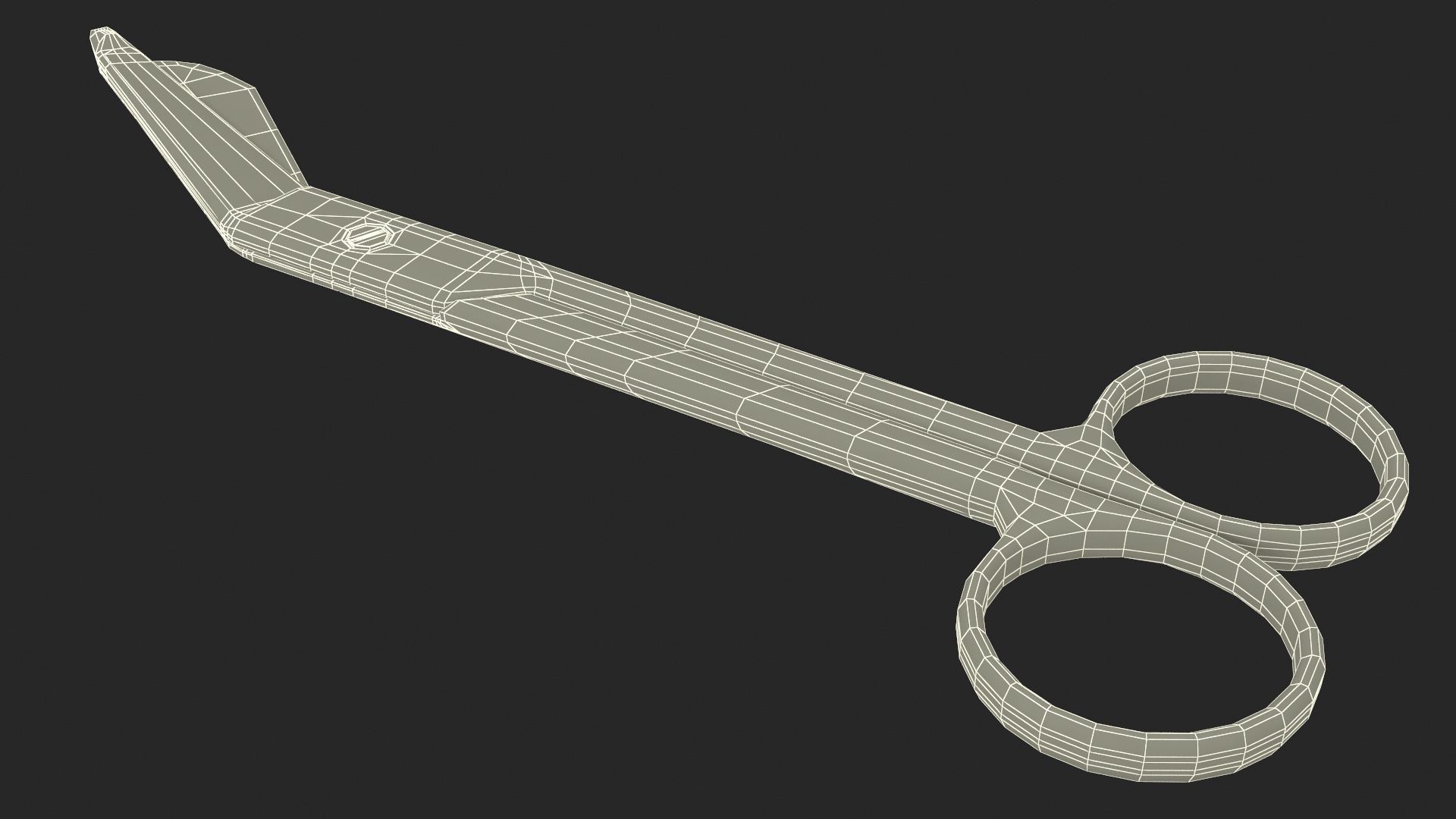 3D model Medical Bandage Scissors Steel