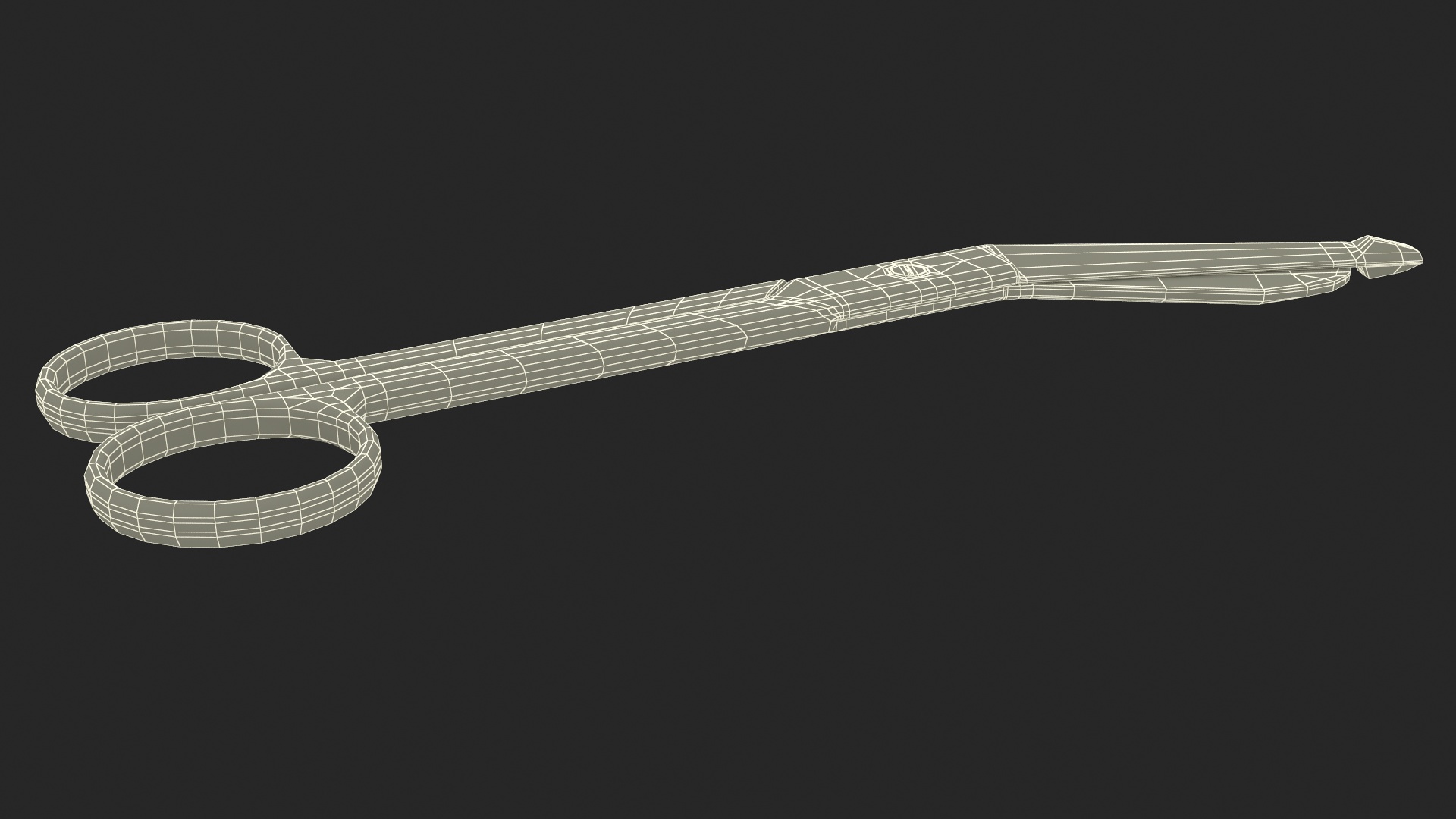 3D model Medical Bandage Scissors Steel