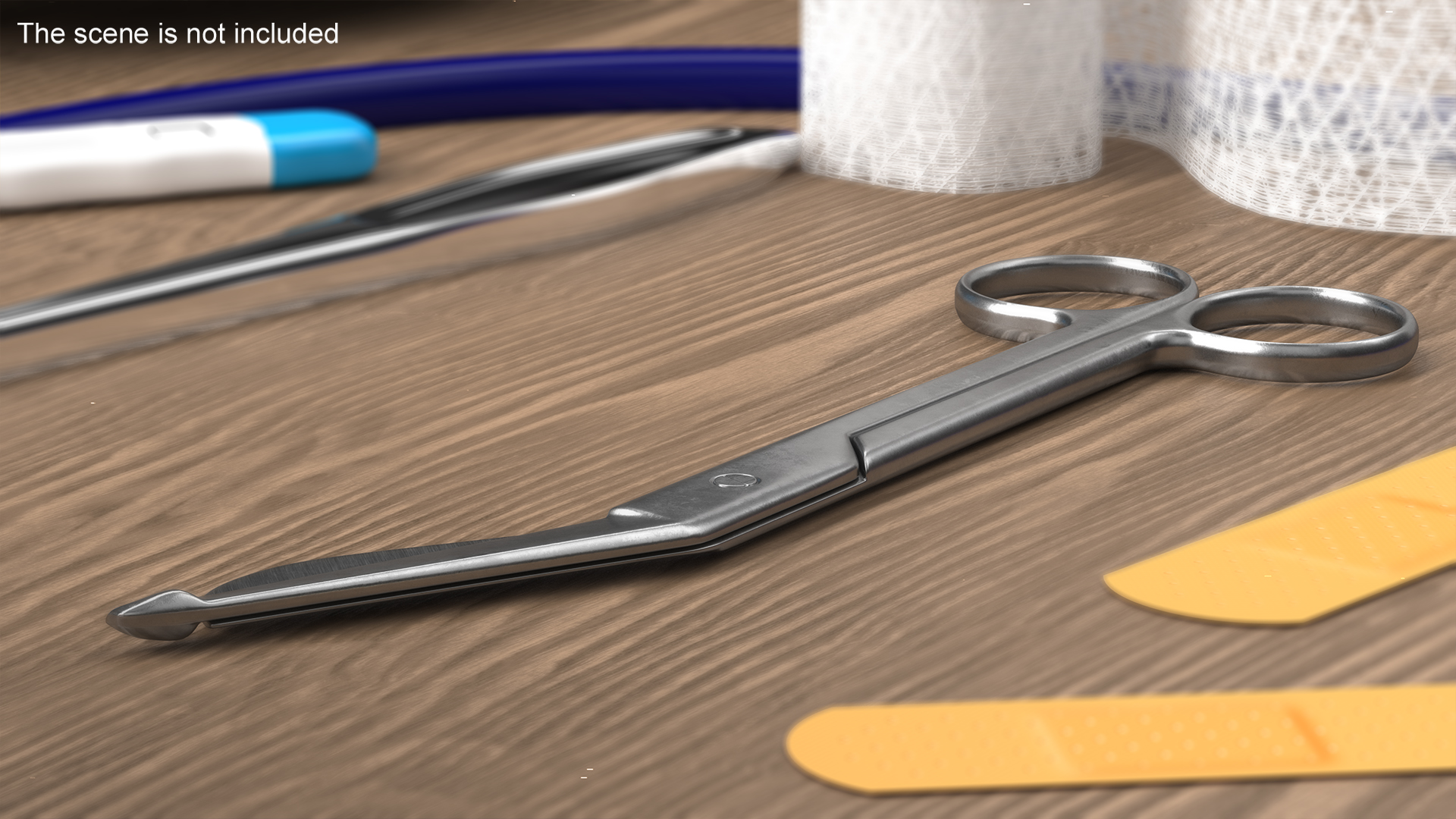 3D model Medical Bandage Scissors Steel