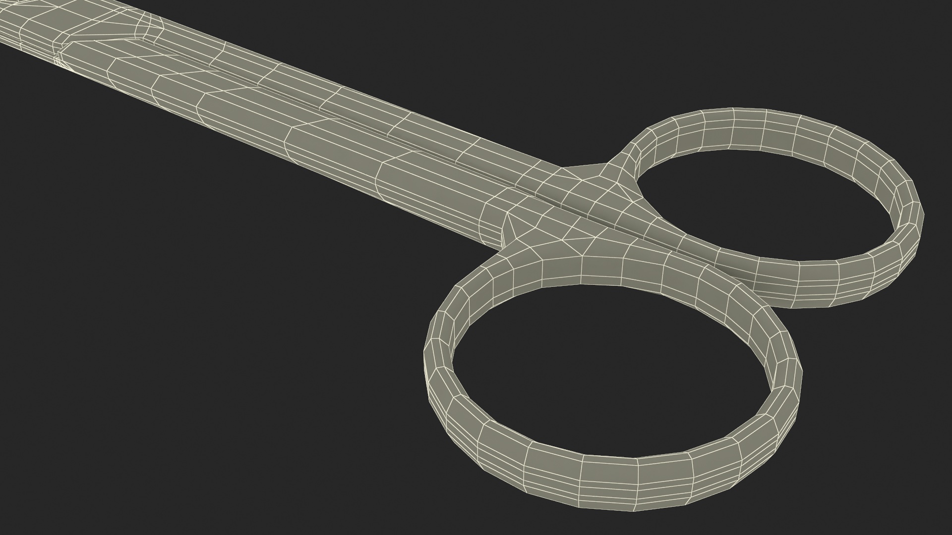 3D model Medical Bandage Scissors Steel