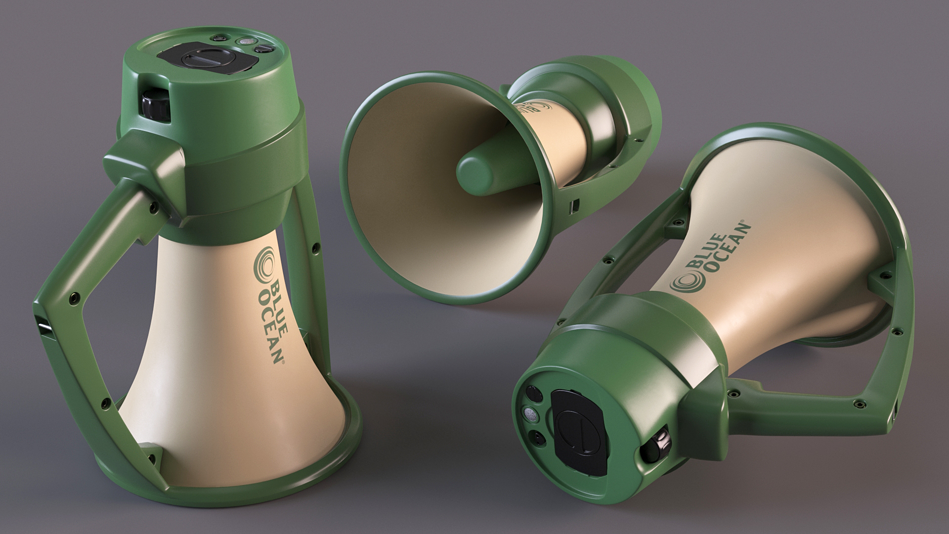 Blue Ocean Rugged Megaphone 3D
