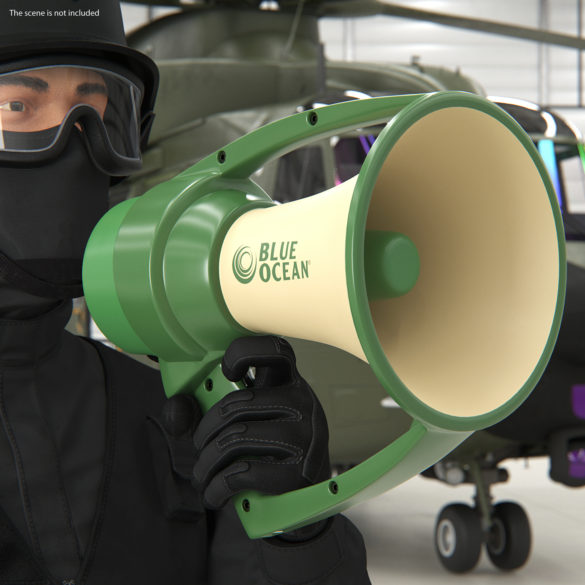 Blue Ocean Rugged Megaphone 3D