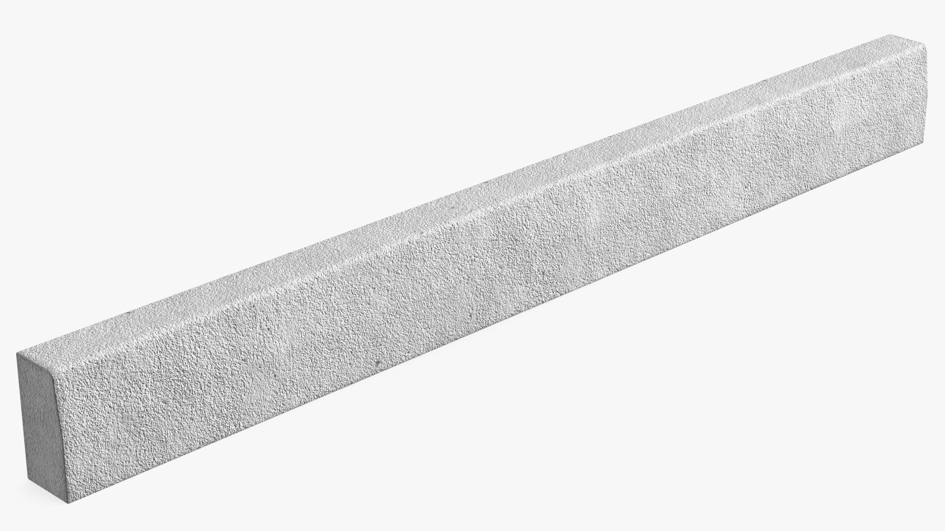 3D Concrete Curb 3m