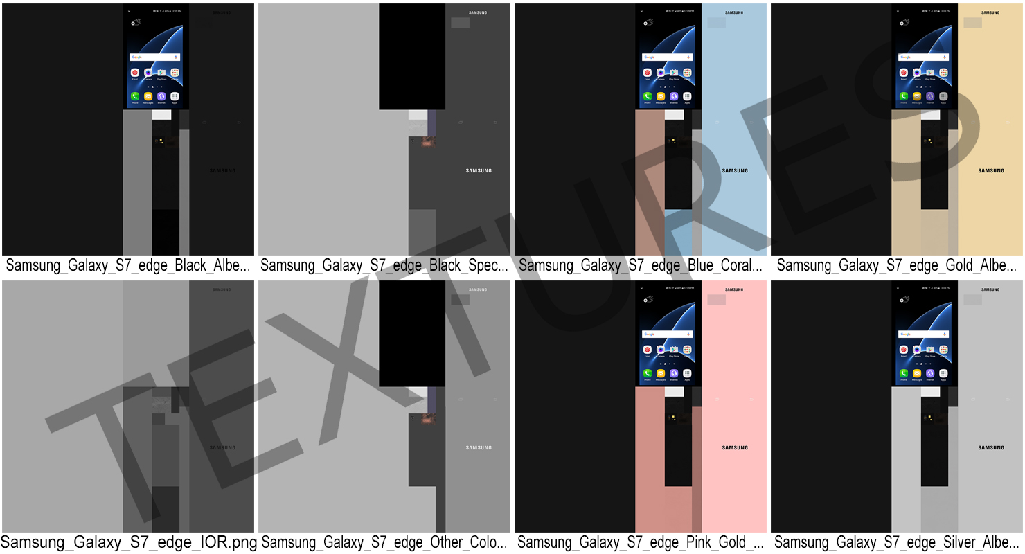 3D Samsung Galaxy S7 Edge Set