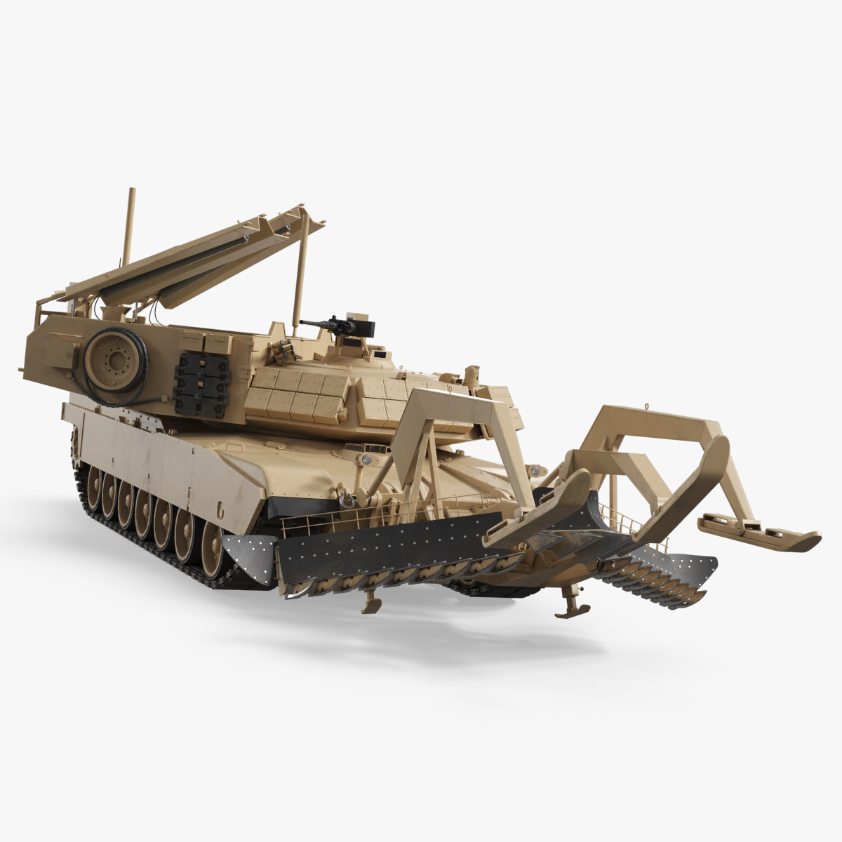 M1150 Mine Breaching Vehicle Desert Rigged