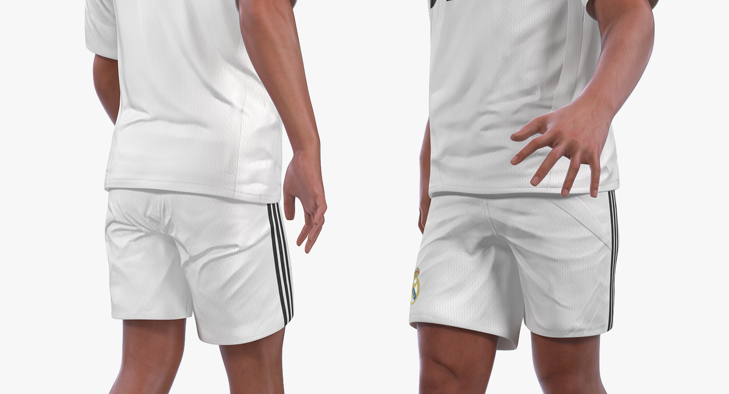 Soccer or Football Player Real Madrid Rigged 3D model