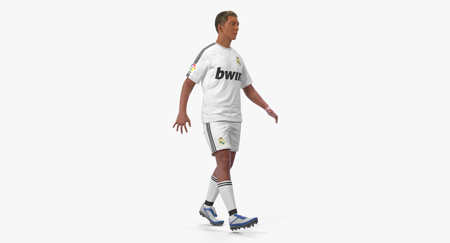 Soccer or Football Player Real Madrid Rigged 3D model
