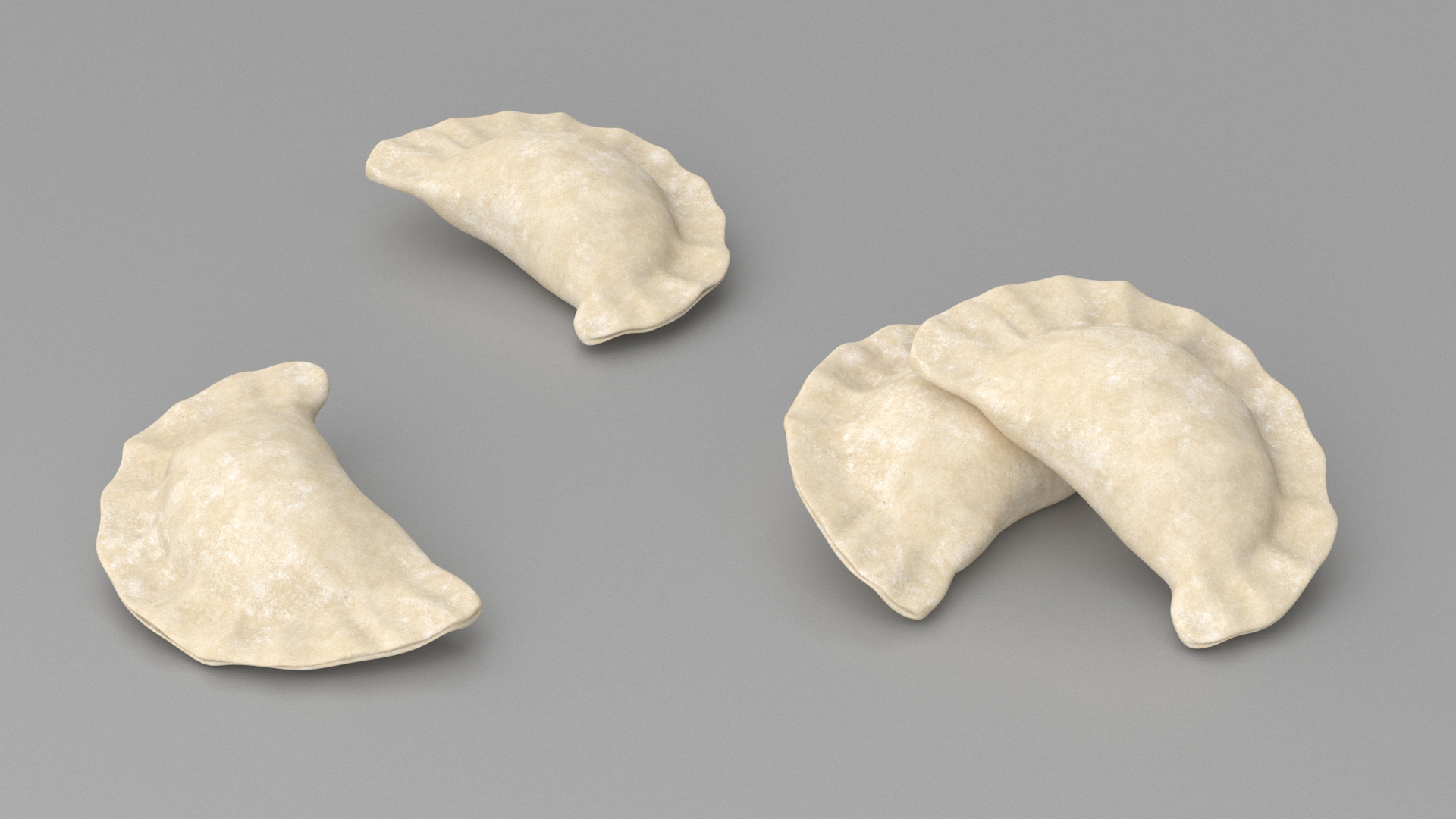 3D Vareniki Dumpling Raw