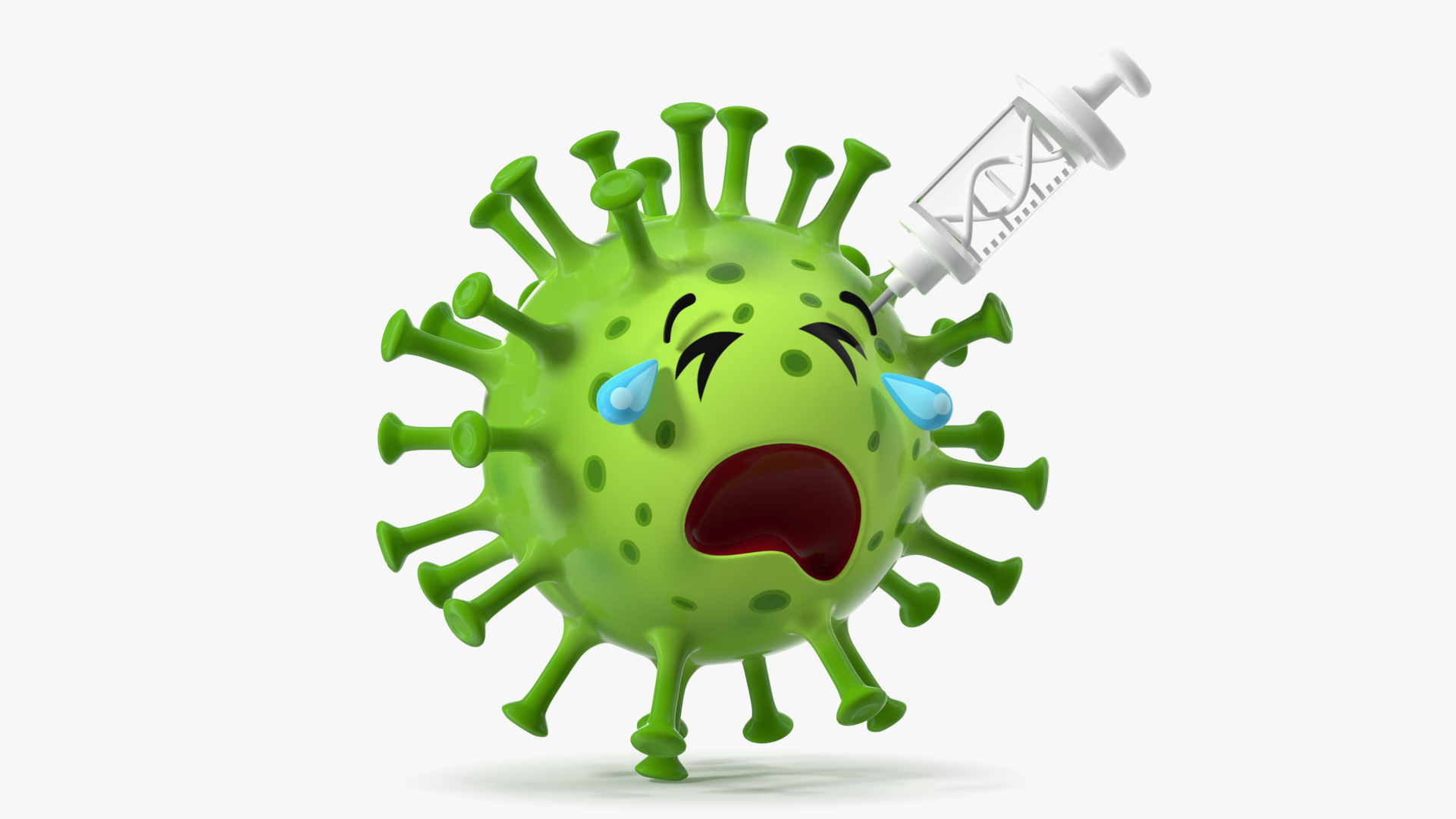 3D model Covid Emoji Injected