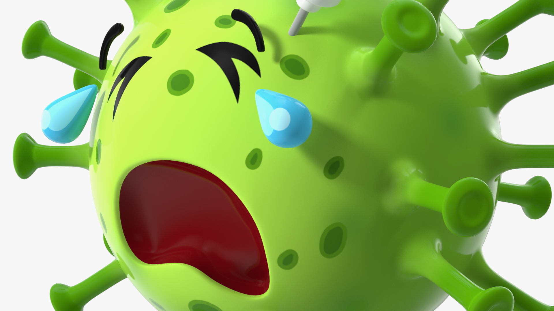 3D model Covid Emoji Injected