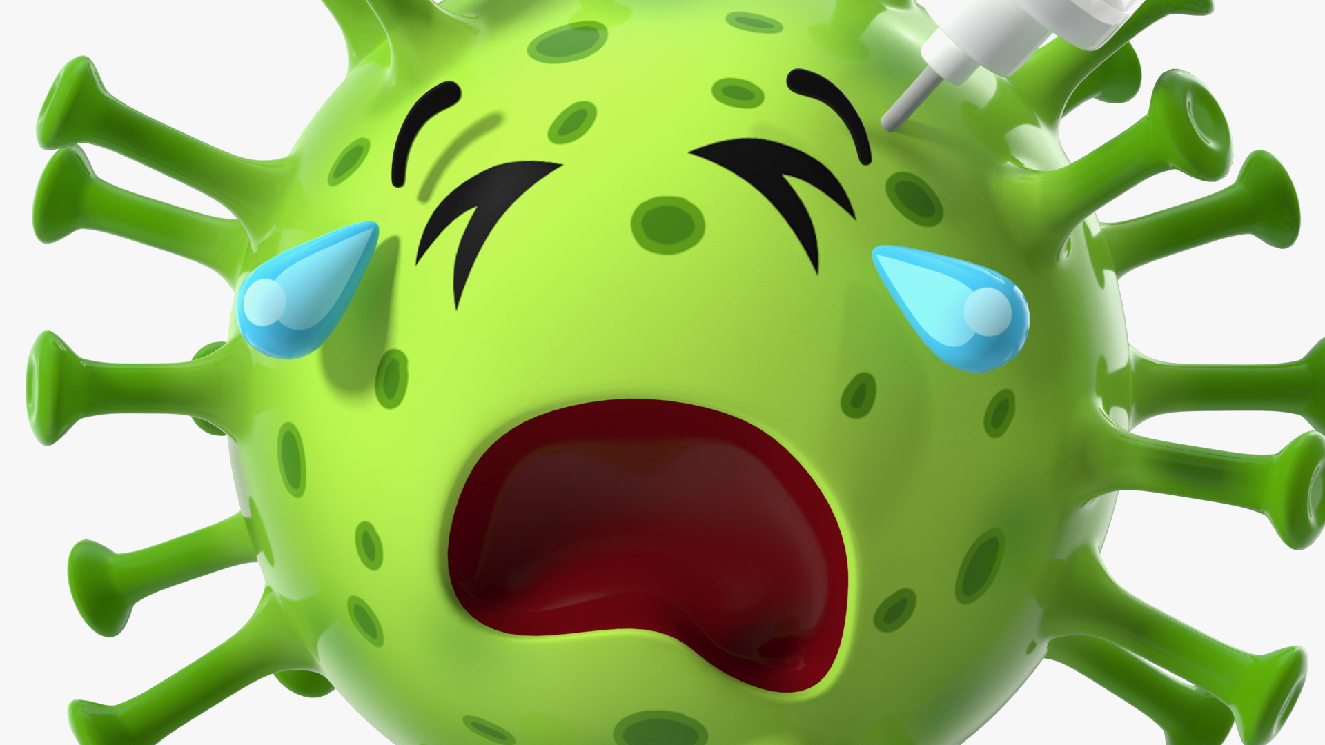 3D model Covid Emoji Injected