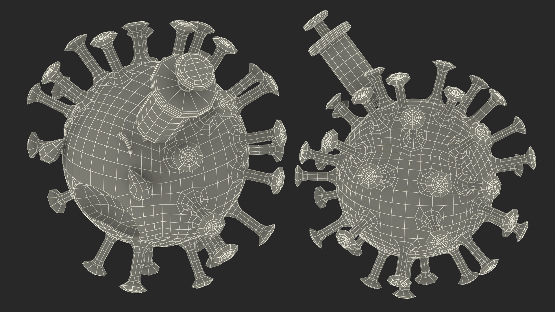 3D model Covid Emoji Injected